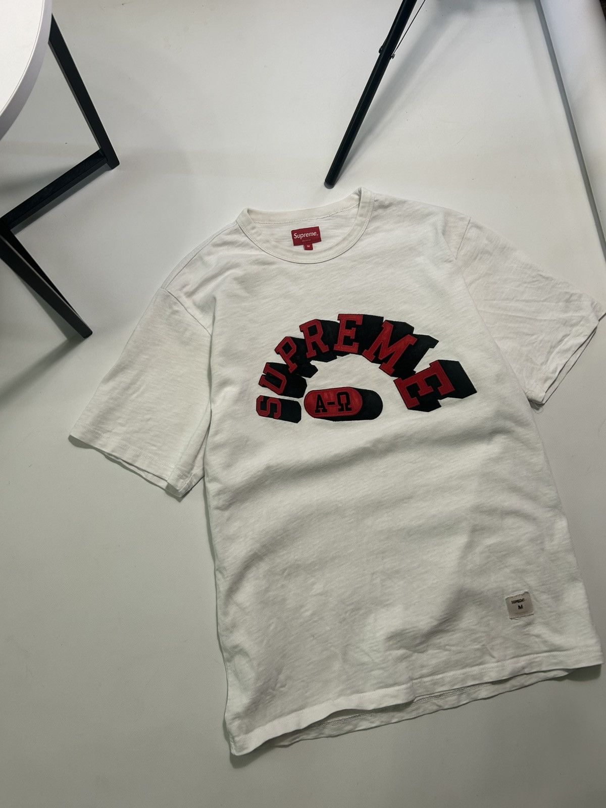 Supreme × Vintage Supreme White Shirt Big Logo Mens Size M Size US M / EU 48-50 / 2 - 2 Thumbnail