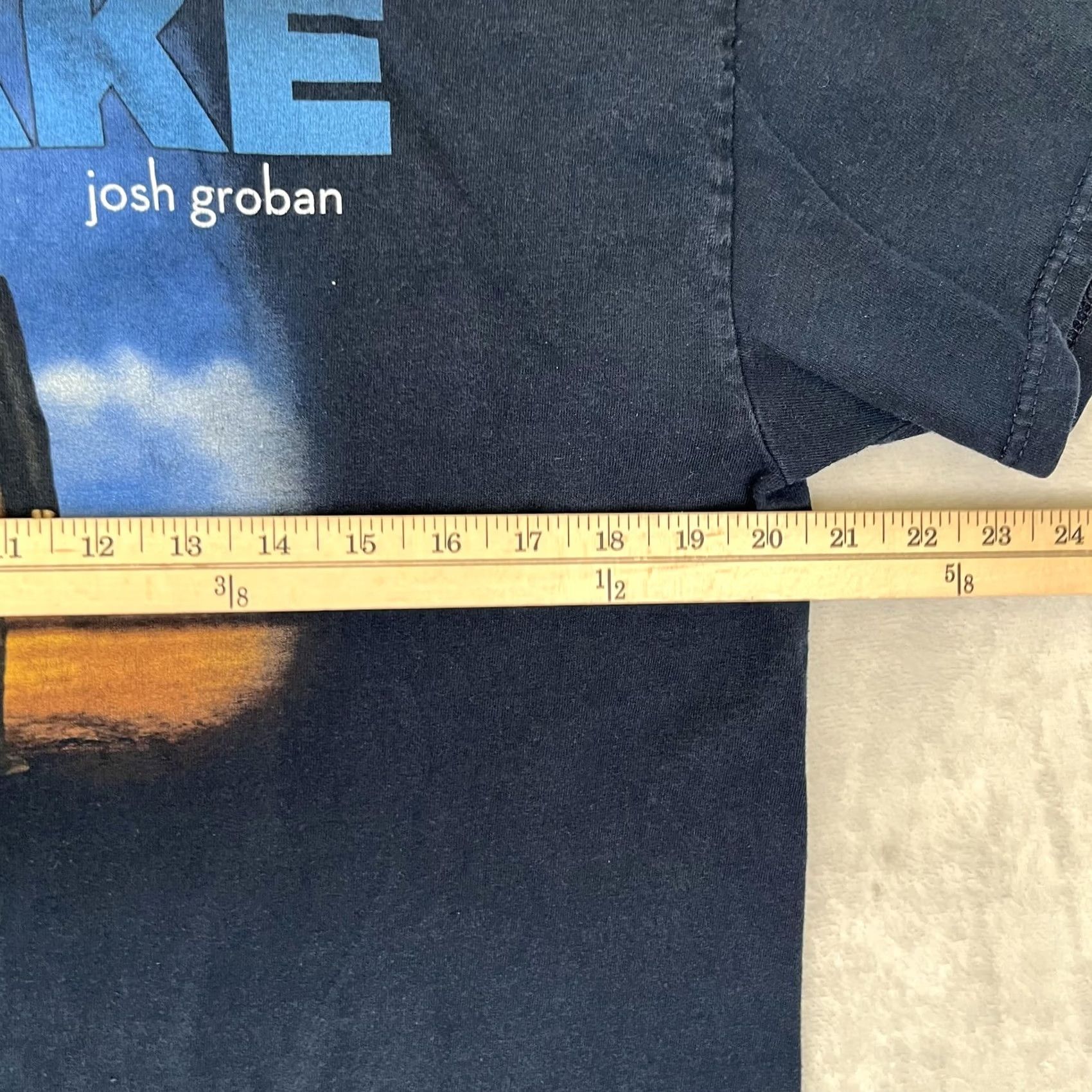 Vintage Josh Groban Awake T-Shirt Mens Large Blue Graphic Print Concert Music Tennessee River Shirt Size US L / EU 52-54 / 3 - 5 Thumbnail