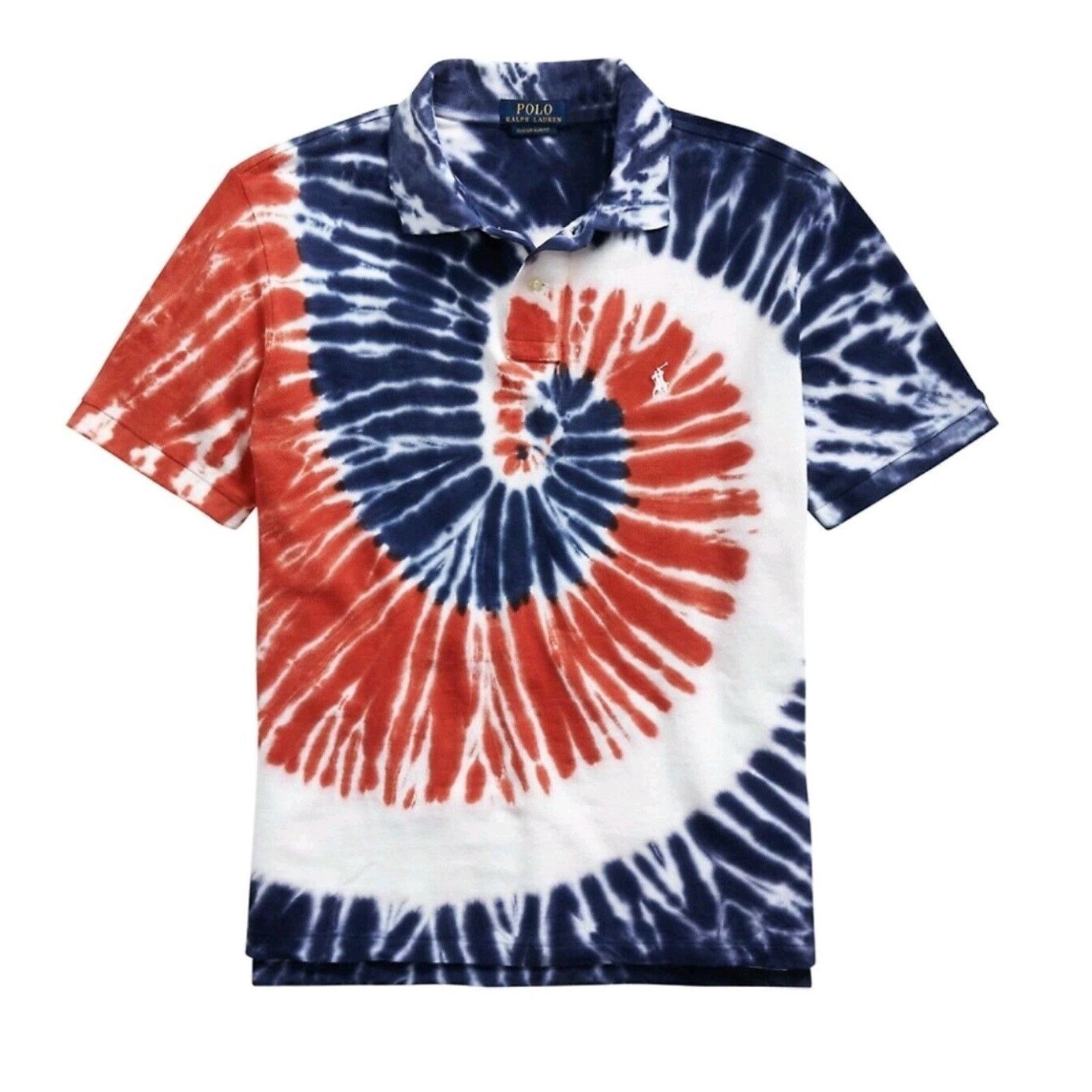 Polo Ralph Lauren NWT Polo Ralph Lauren B&T Americana Tie Dye Cotton Polo 1XB Size US XL / EU 56 / 4 - 6 Thumbnail