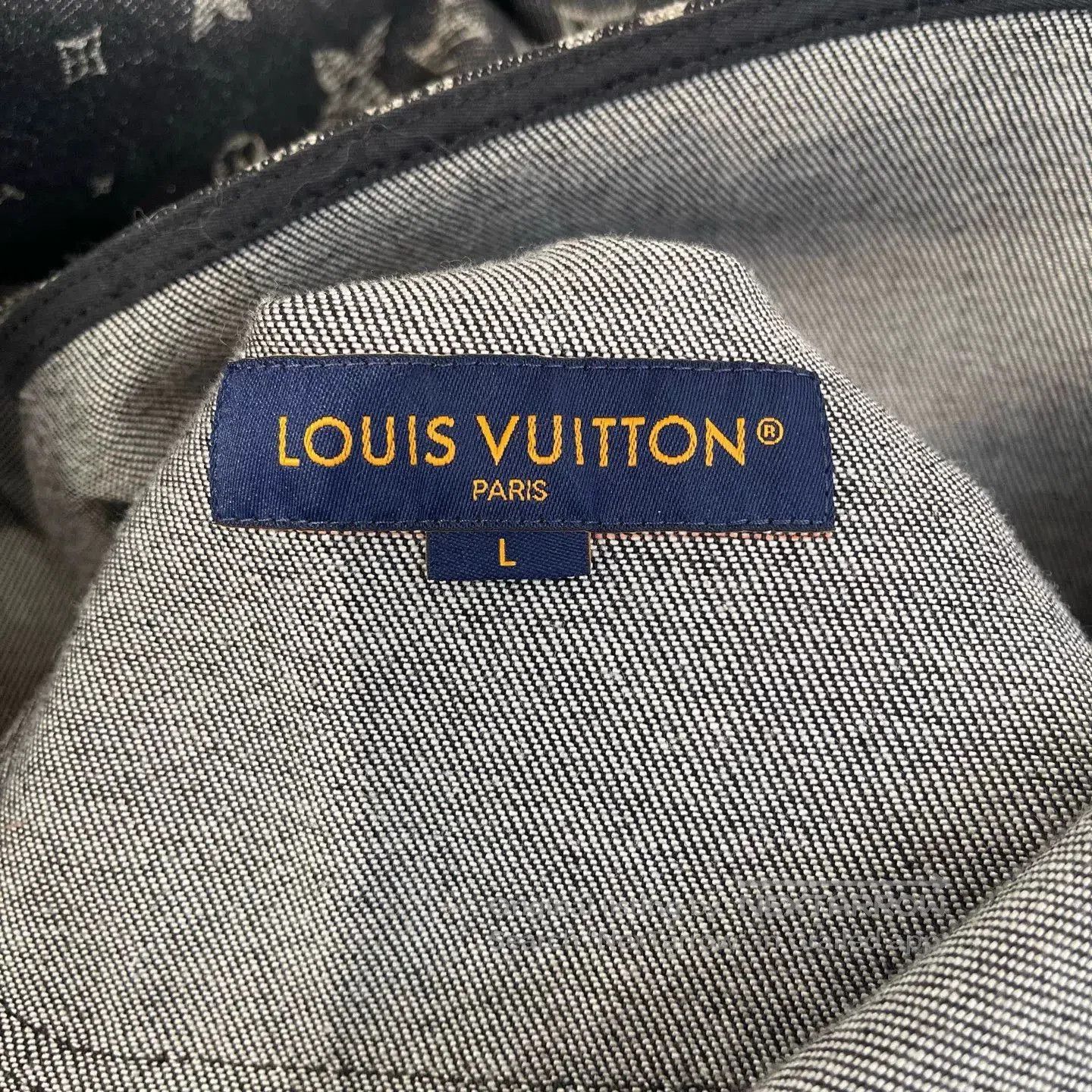 Louis Vuitton LV Monogram Denim Short Sleeve Shirt. Size US L / EU 52-54 / 3 - 4 Thumbnail