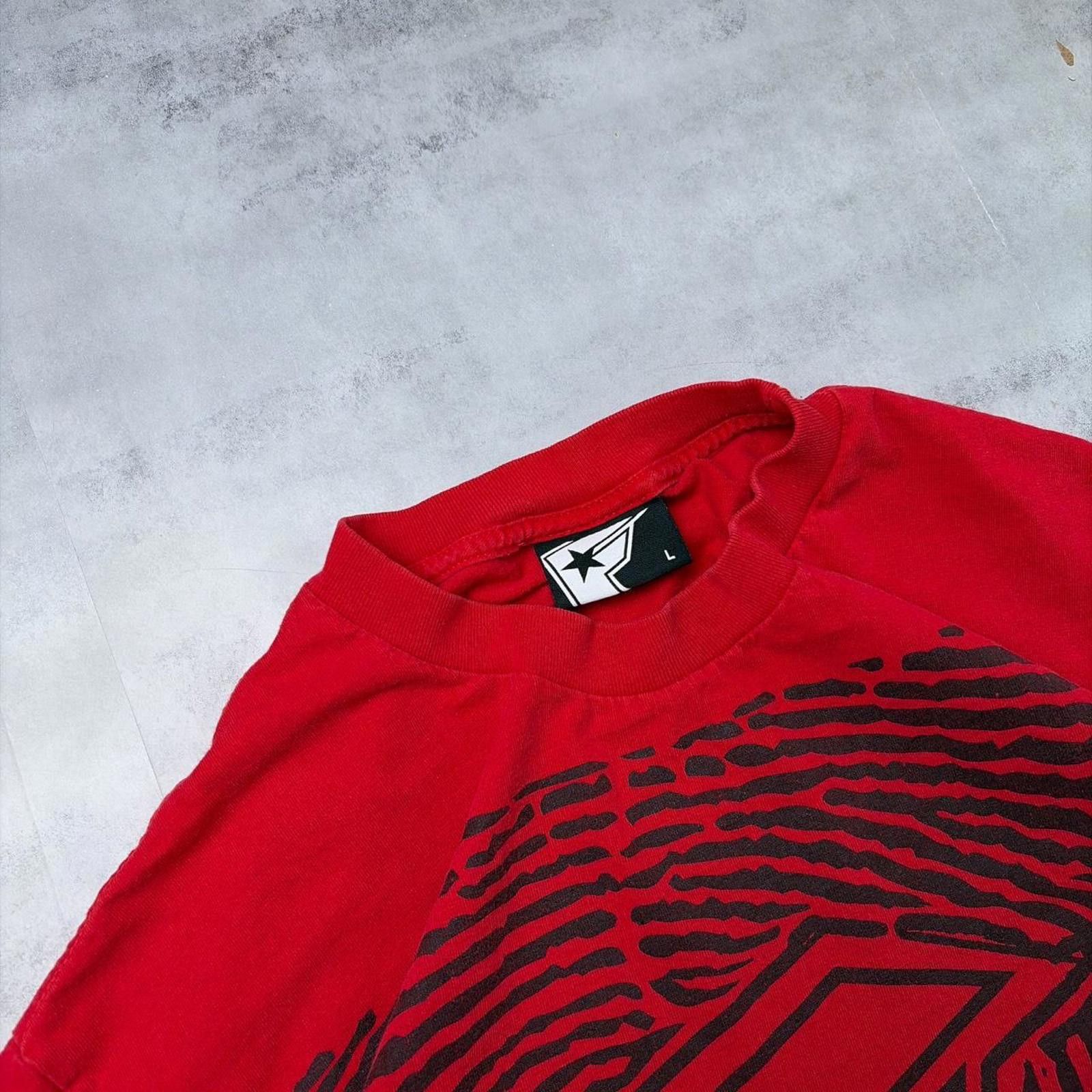 Other Y2K Red Famous Stars & Striped Grunge Skater T-Shirt Size US L / EU 52-54 / 3 - 5 Thumbnail