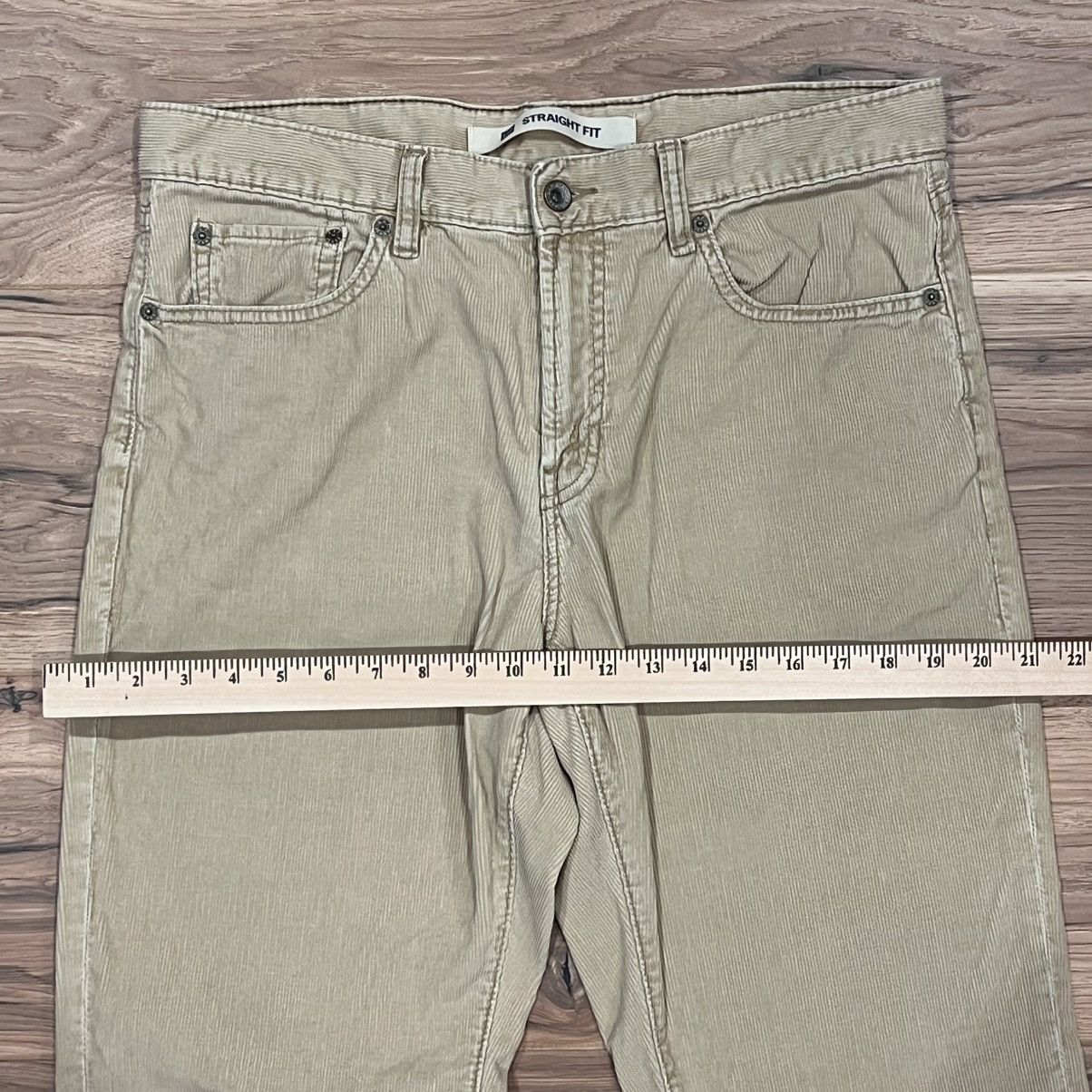 Gap Gap Straight Fit Corduroy Pants Beige 35x29 Size US 35 - 8 Thumbnail