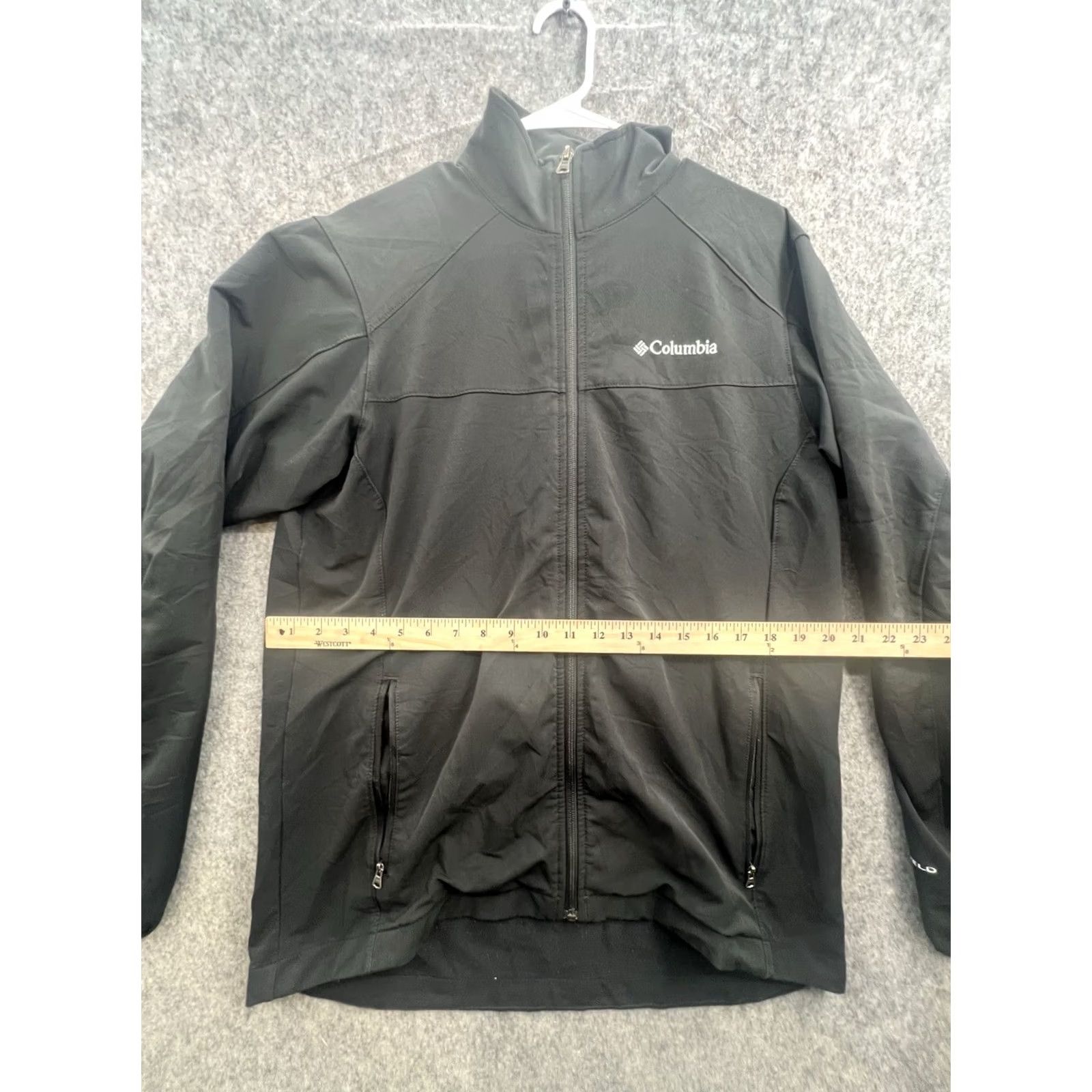 Vintage Columbia Men's Windbreaker Jacket Outdoor Black Small Regular Fit Lightweight Zip Synthetic Softshell Size US S / EU 44-46 / 1 - 2 Thumbnail