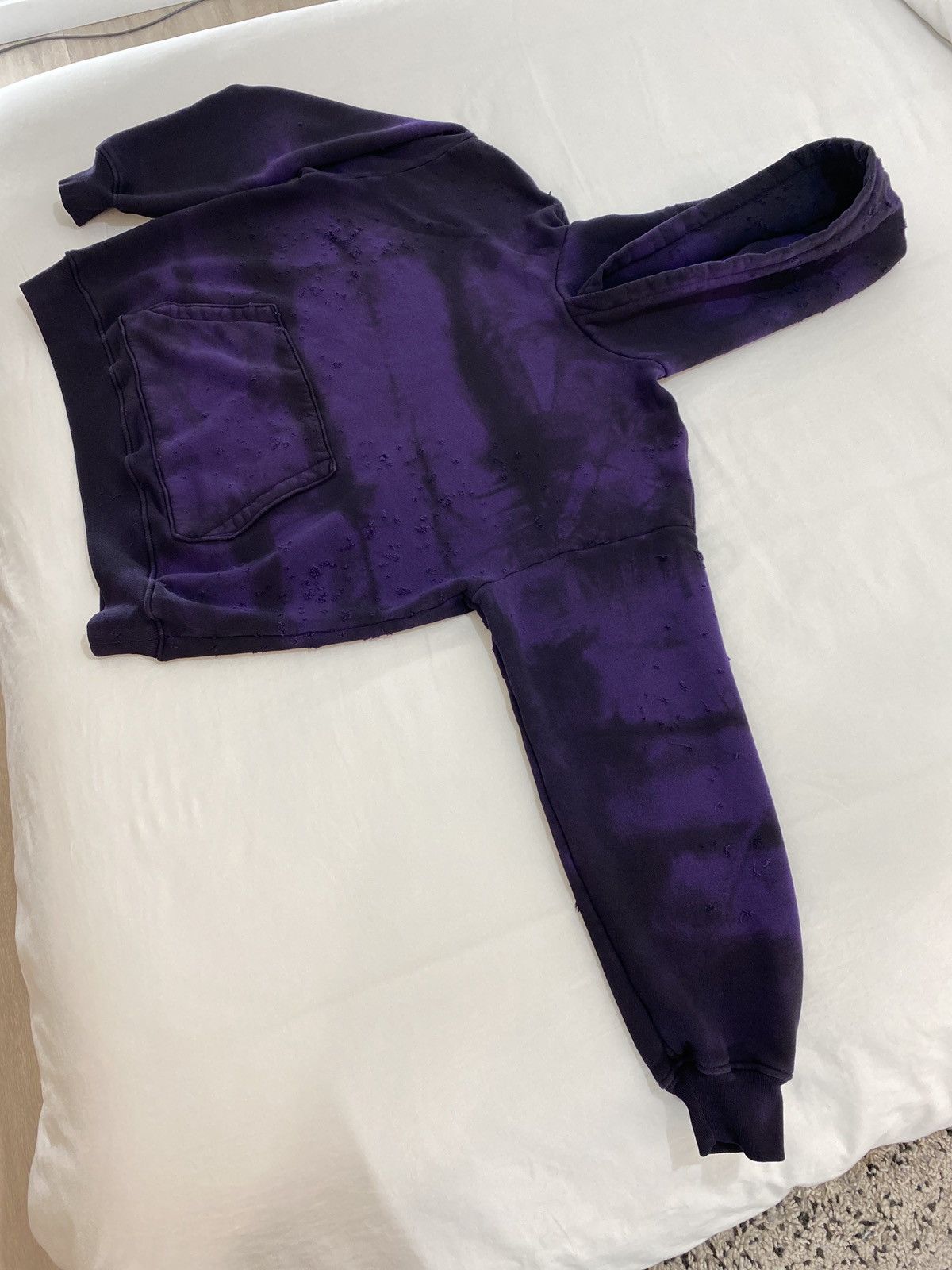 Amiri Amiri Purple Tie-Dye Distressed Shotgun Hoodie Size US M / EU 48-50 / 2 - 3 Thumbnail
