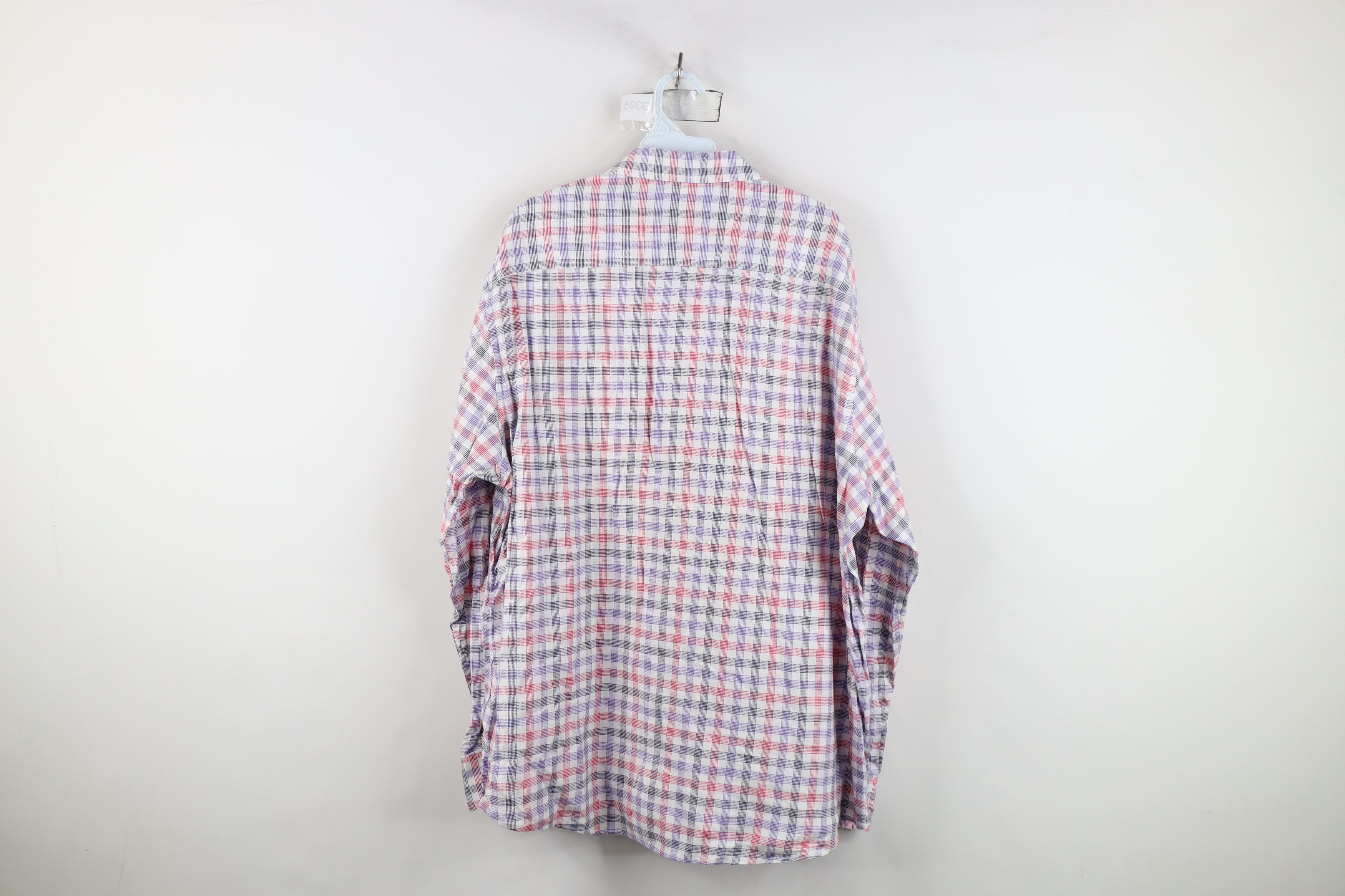 Johnston & Murphy Johnston & Murphy Checkered Collared Button Shirt Cotton Size US XL / EU 56 / 4 - 13 Thumbnail