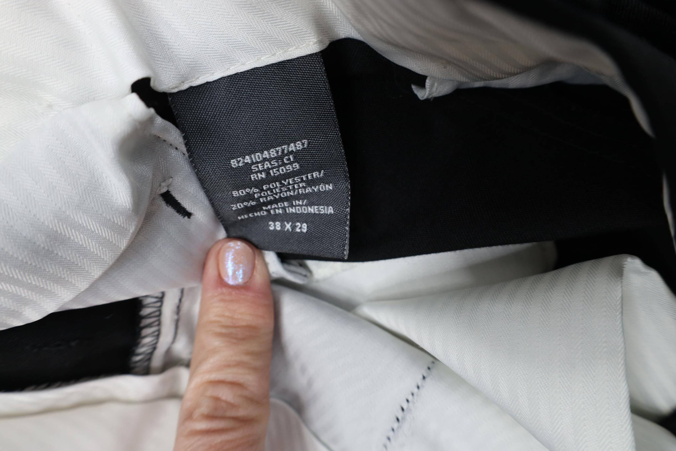 Vintage Vintage 90s Y2K Streetwear Gabardine Blend Wide Leg Pants Size US 38 / EU 54 - 7 Thumbnail