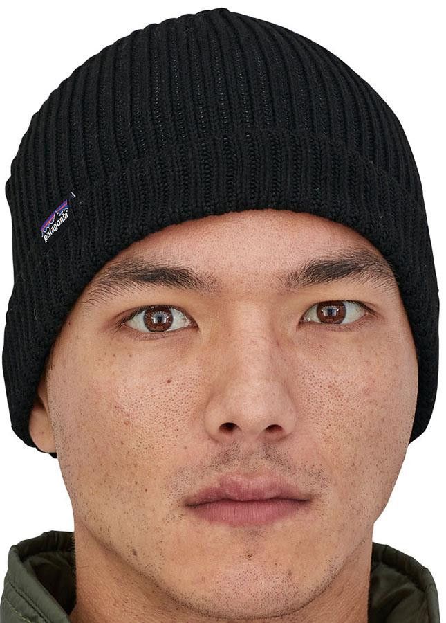 Patagonia Patagonia Fishermans Rolled Beanie Black NEW W/TAGs Unisex Size ONE SIZE - 3 Thumbnail