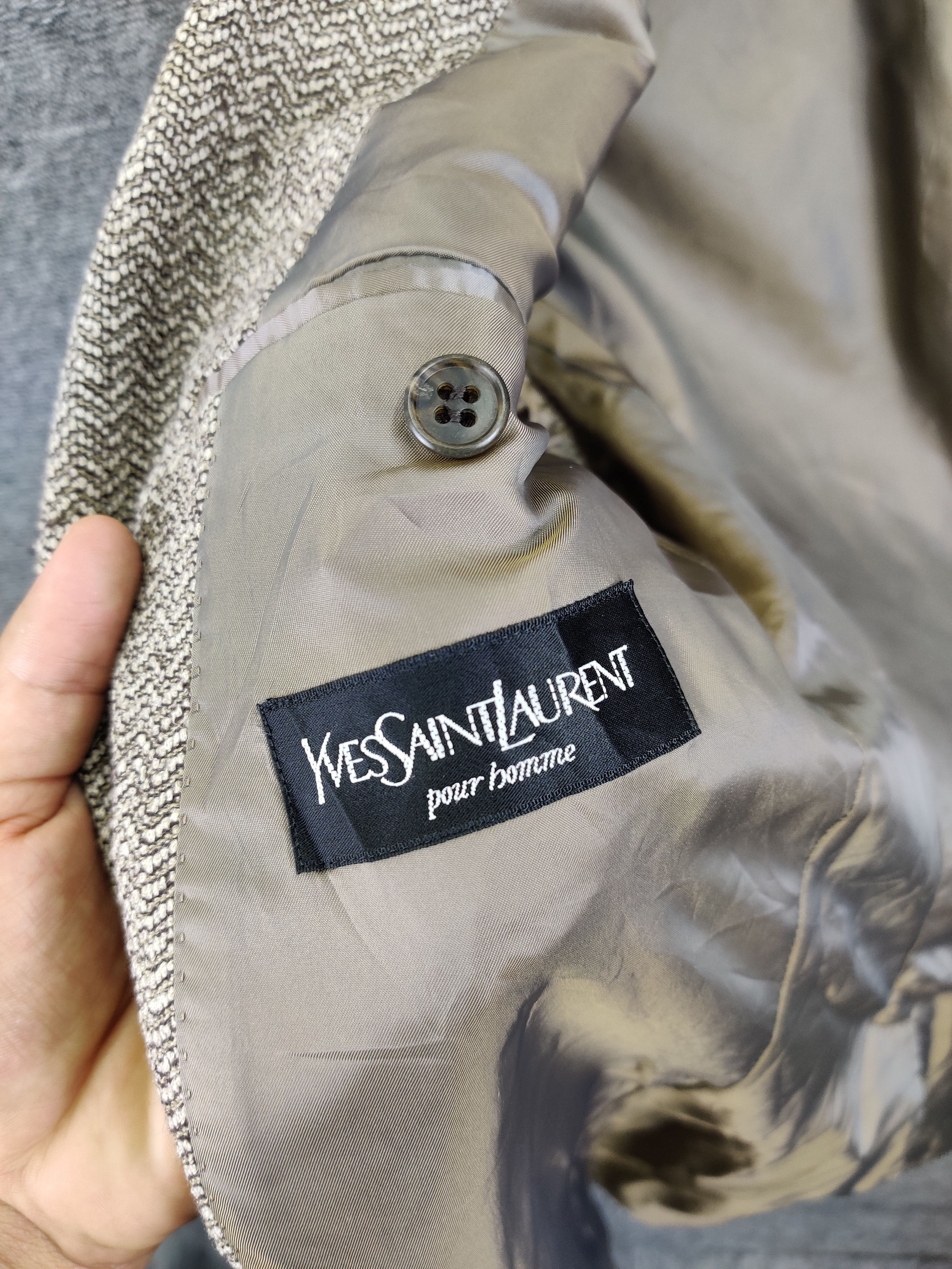 Yves Saint Laurent Vintage 90s Yves Saint Laurent Single Breasted Blazer Size US M / EU 48-50 / 2 - 13 Thumbnail