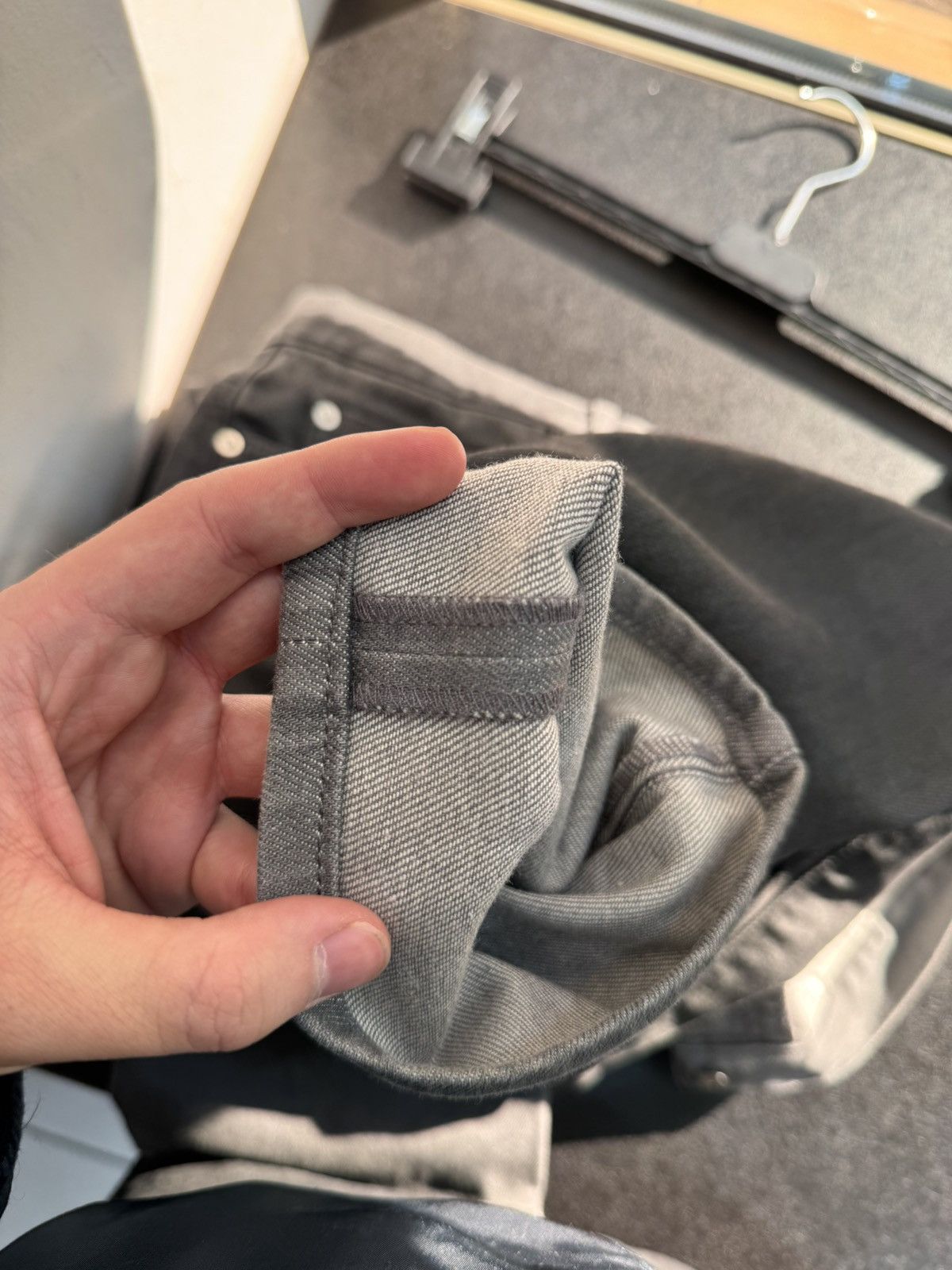 Dior Dior Homme FW14 by Kris Van Assche Gray Washed Denim Jeans Size US 32 / EU 48 - 23 Thumbnail