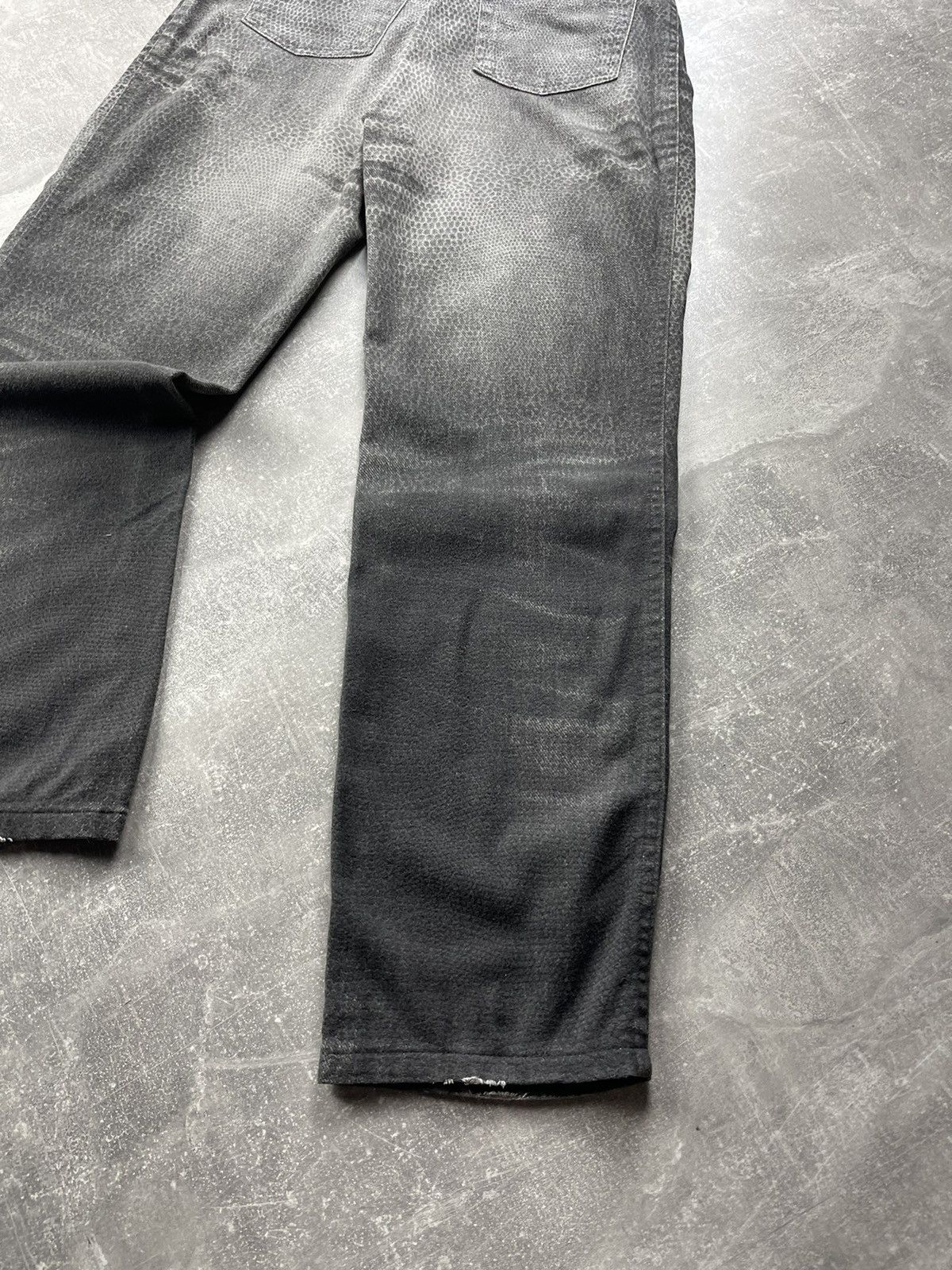 Roberto Cavalli Cavalli Jeans 2000s Snake Effect Gradient Denim Jeans Grey Size 31" - 4 Thumbnail
