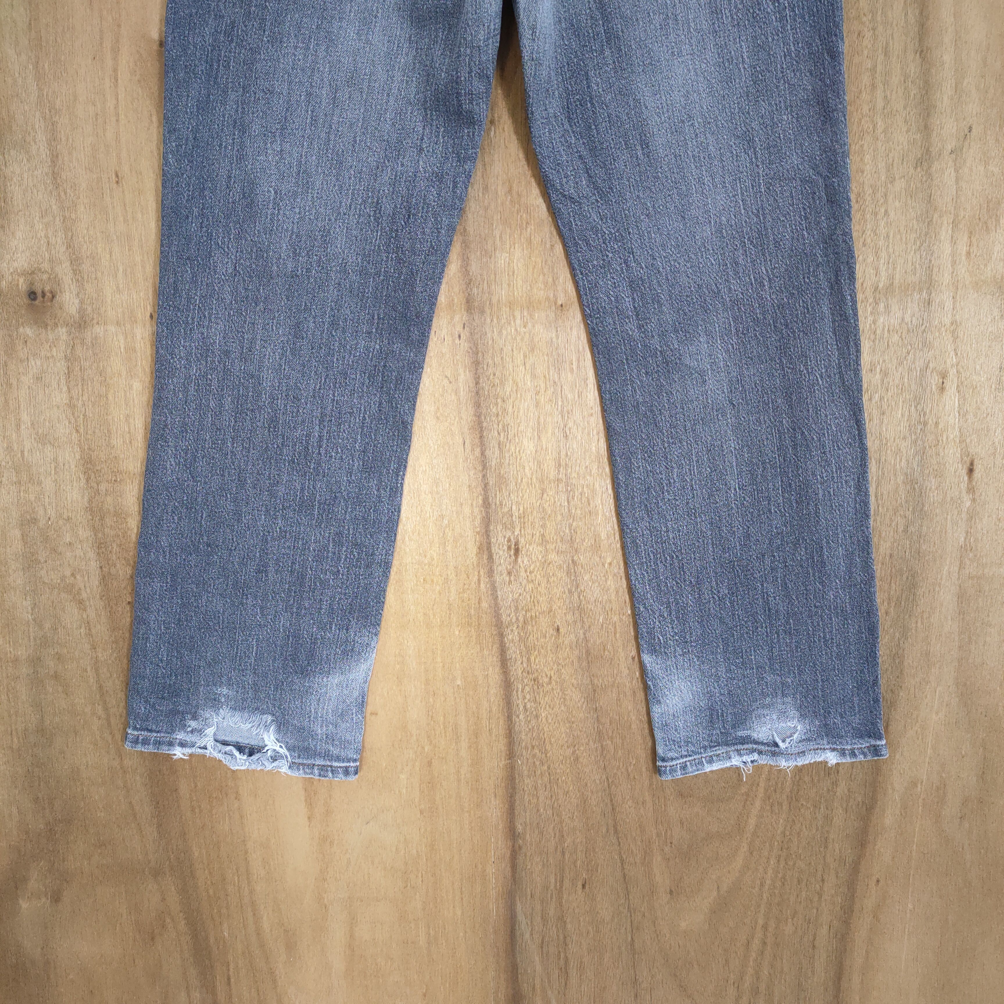 Japanese Brand VINTAGE JAPANESE BLACK JEAN DISTRESSED DENIM PANTS Size US 30 / EU 46 - 11 Thumbnail