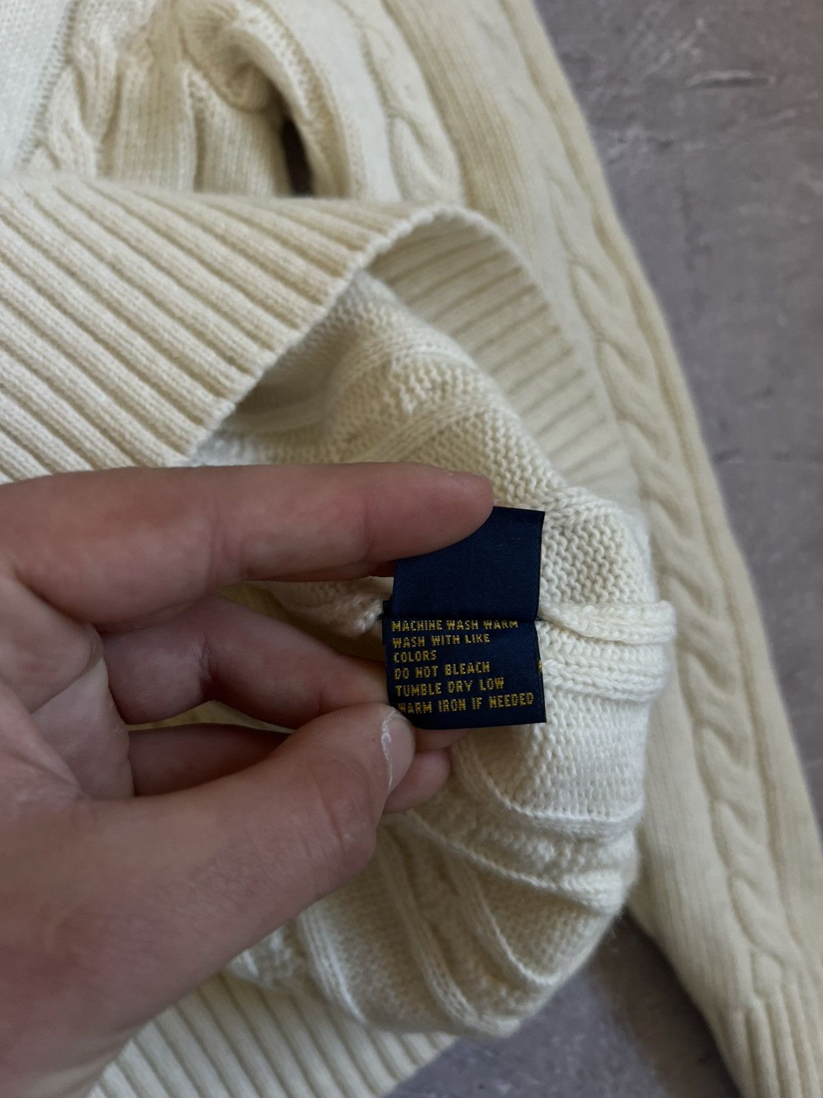 Polo Ralph Lauren Rare Cable Knit Sweater Polo Ralph Lauren M Size US M / EU 48-50 / 2 - 14 Thumbnail