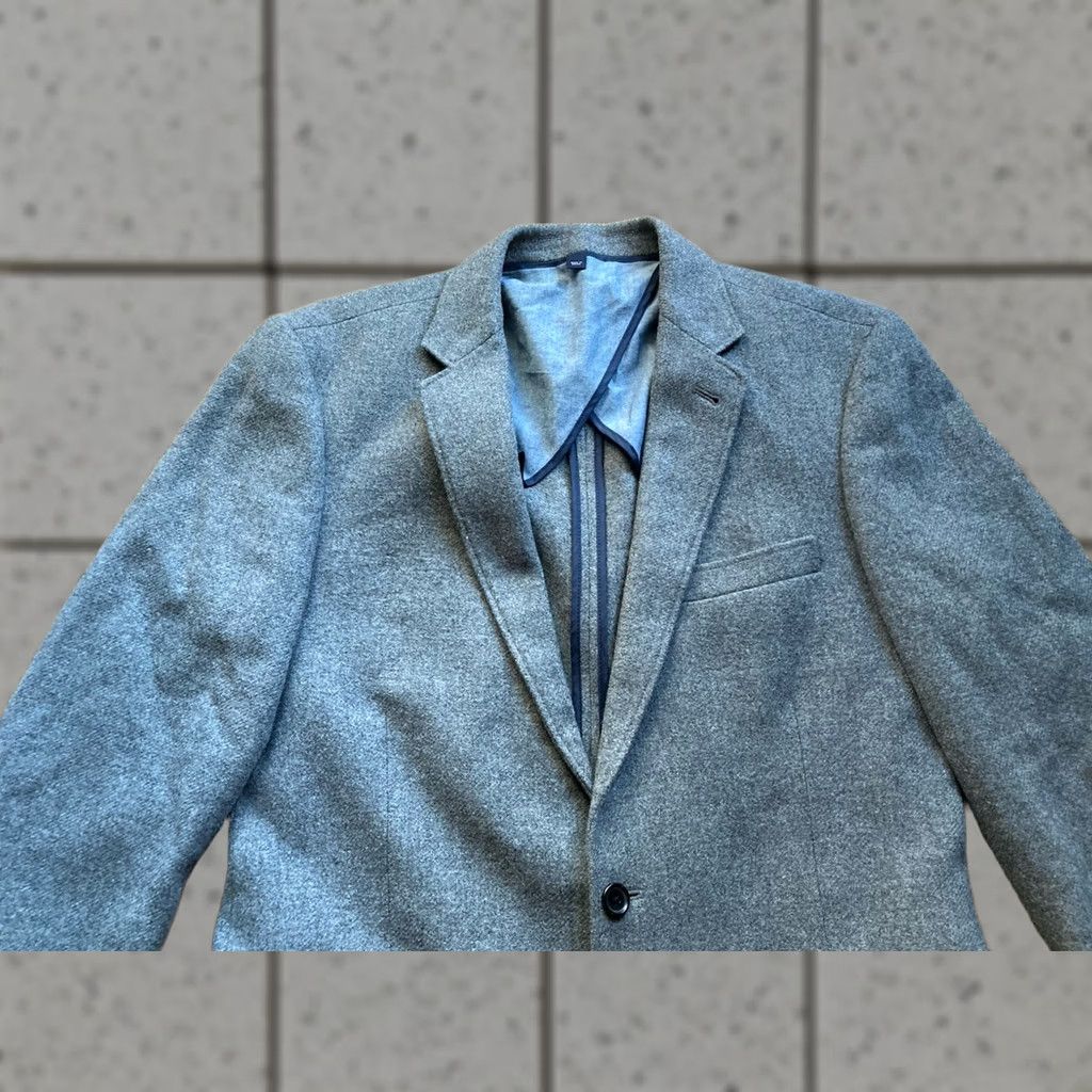 J.Crew J.CREW Blazer Mens Size 44R Gray Wool Blend Tweed Two Button Sport Coat Jacket Size 44R - 1 Thumbnail