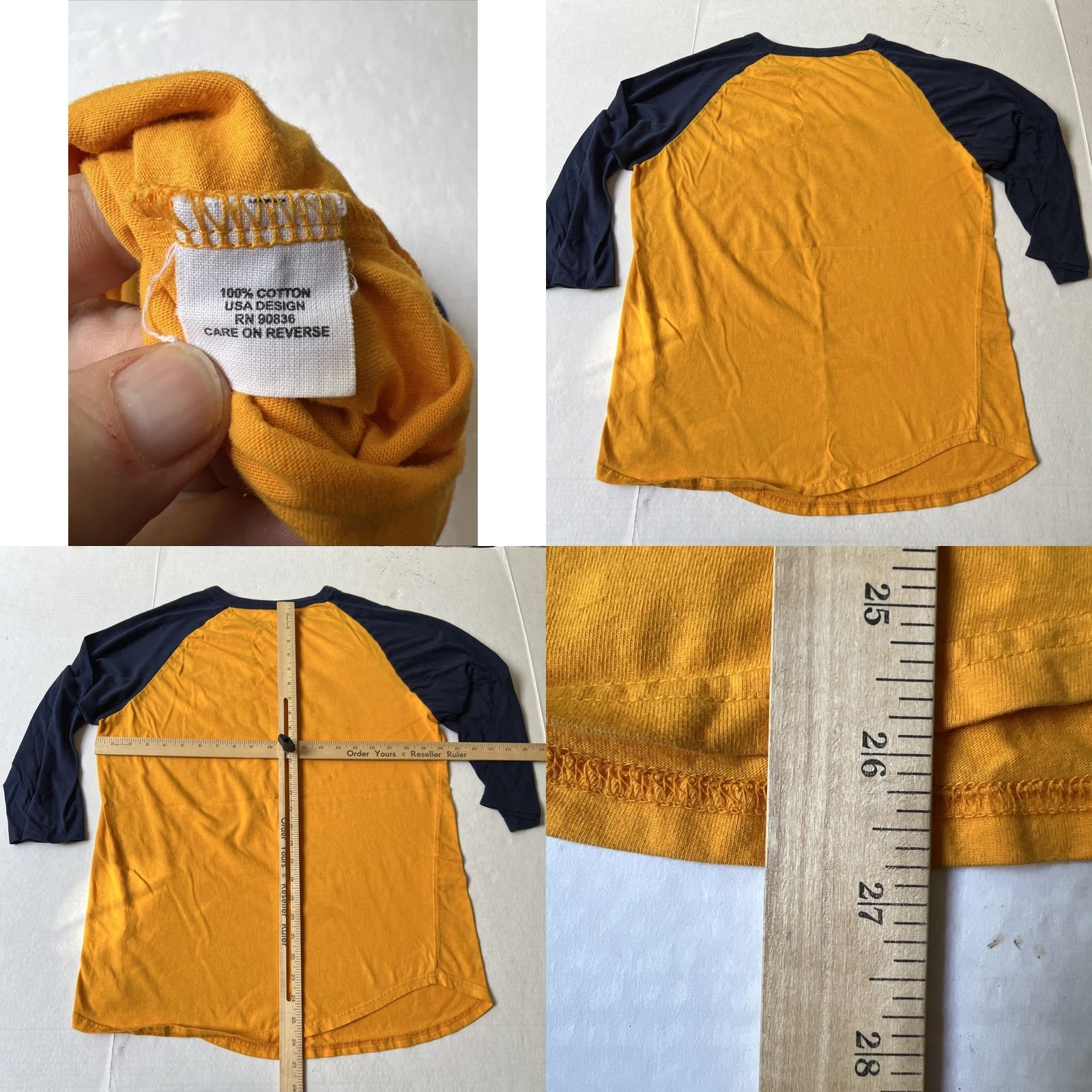 Vintage VINTAGE Santa Cruz California Logo Raglan SHIRT Yellow Medium Mens Limited Edition Size US M / EU 48-50 / 2 - 8 Thumbnail