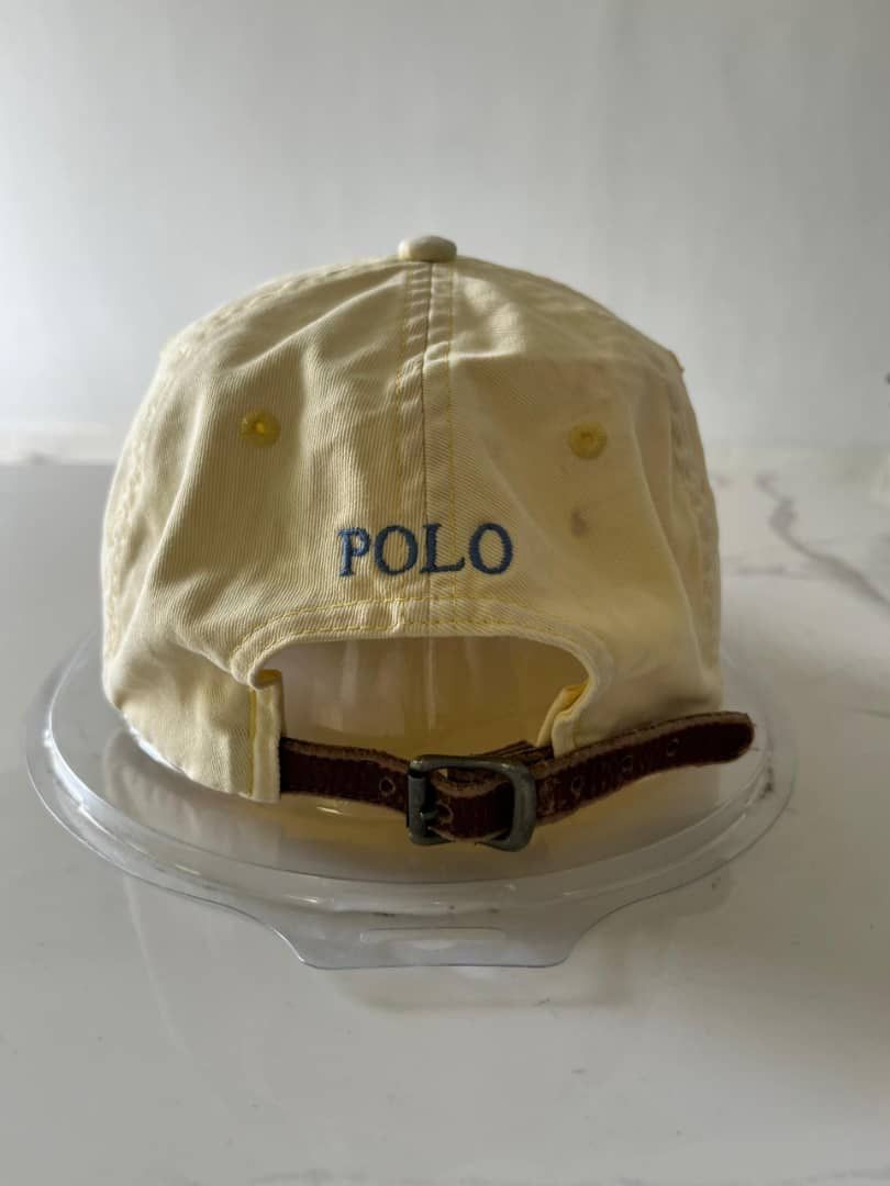 Polo Ralph Lauren VINTAGE POLO RALPH LAUREN SMALL PONY ADJUSTABLE LEATHER HAT Size ONE SIZE - 2 Thumbnail
