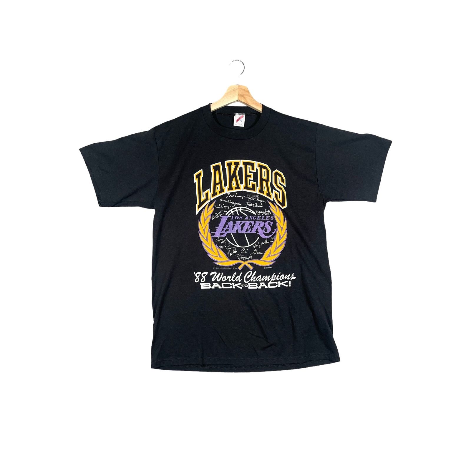Jerzees × NBA × Vintage Vintage 1987 Los Angeles Lakers Championship T-Shirt Size US XL / EU 56 / 4 - 1 Thumbnail
