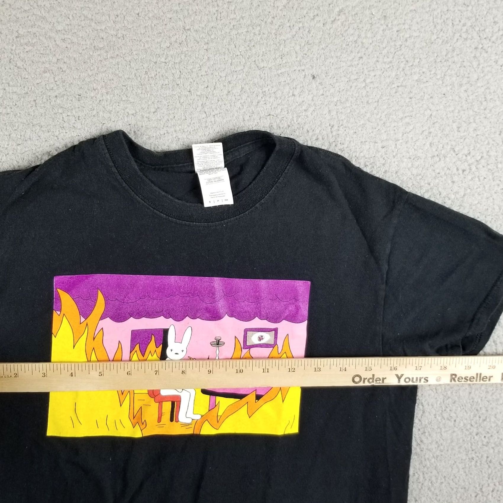 Vintage BAD BUNNY 2019 X 100pre Tour T-Shirt Small Concert Hip Hop Music Shirt Mens S Black Size US S / EU 44-46 / 1 - 7 Thumbnail