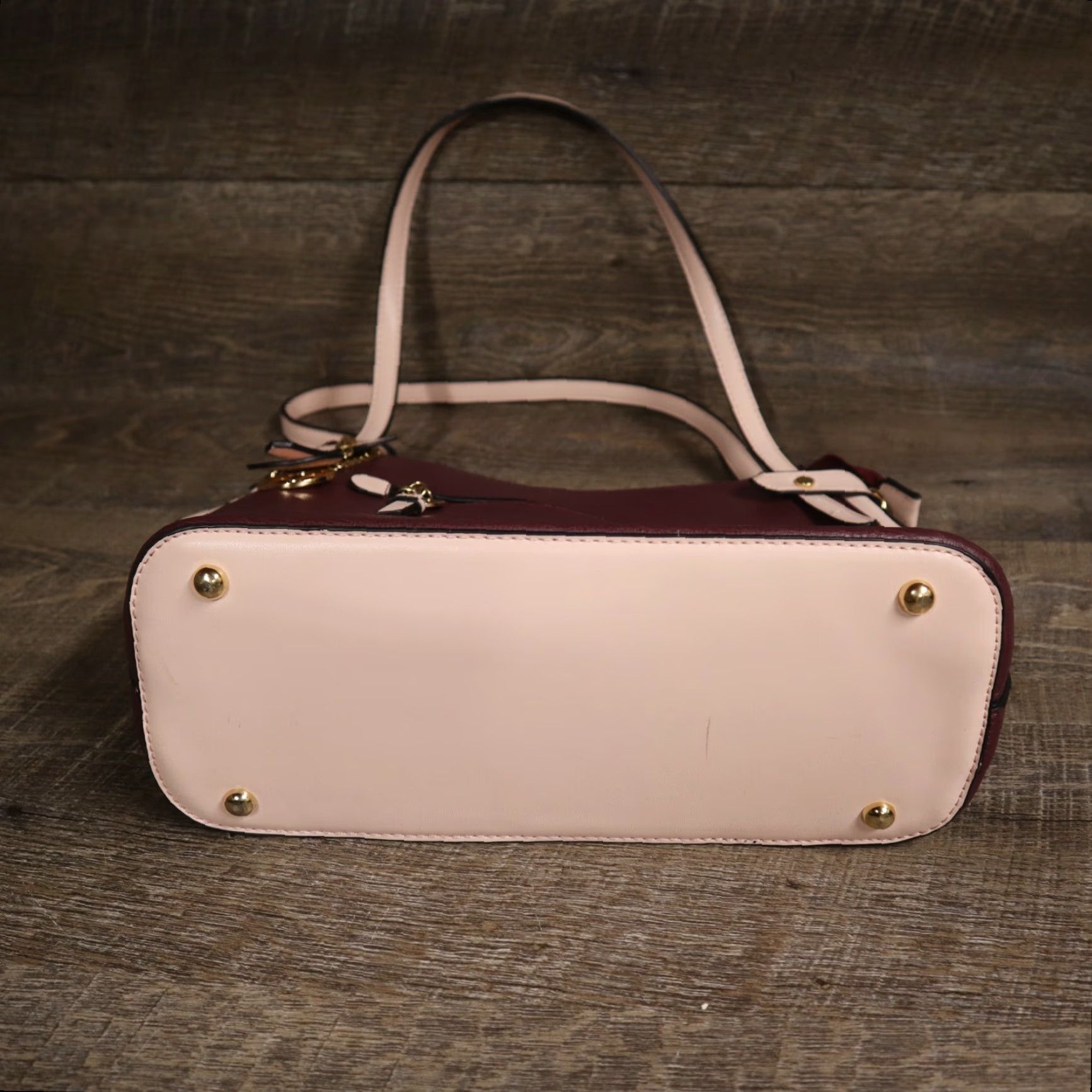 Vintage VINTAGE Mia K Collection Leather Crossbody Bag Women Large Purple Pink 90s Purse Size ONE SIZE - 7 Thumbnail