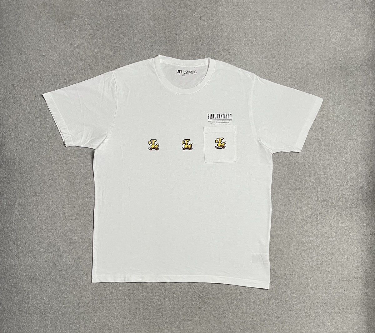 Uniqlo Vintage White T-Shirt Tee Uniqlo Final Fanatasy Anniversary Size US XL / EU 56 / 4 - 1 Thumbnail