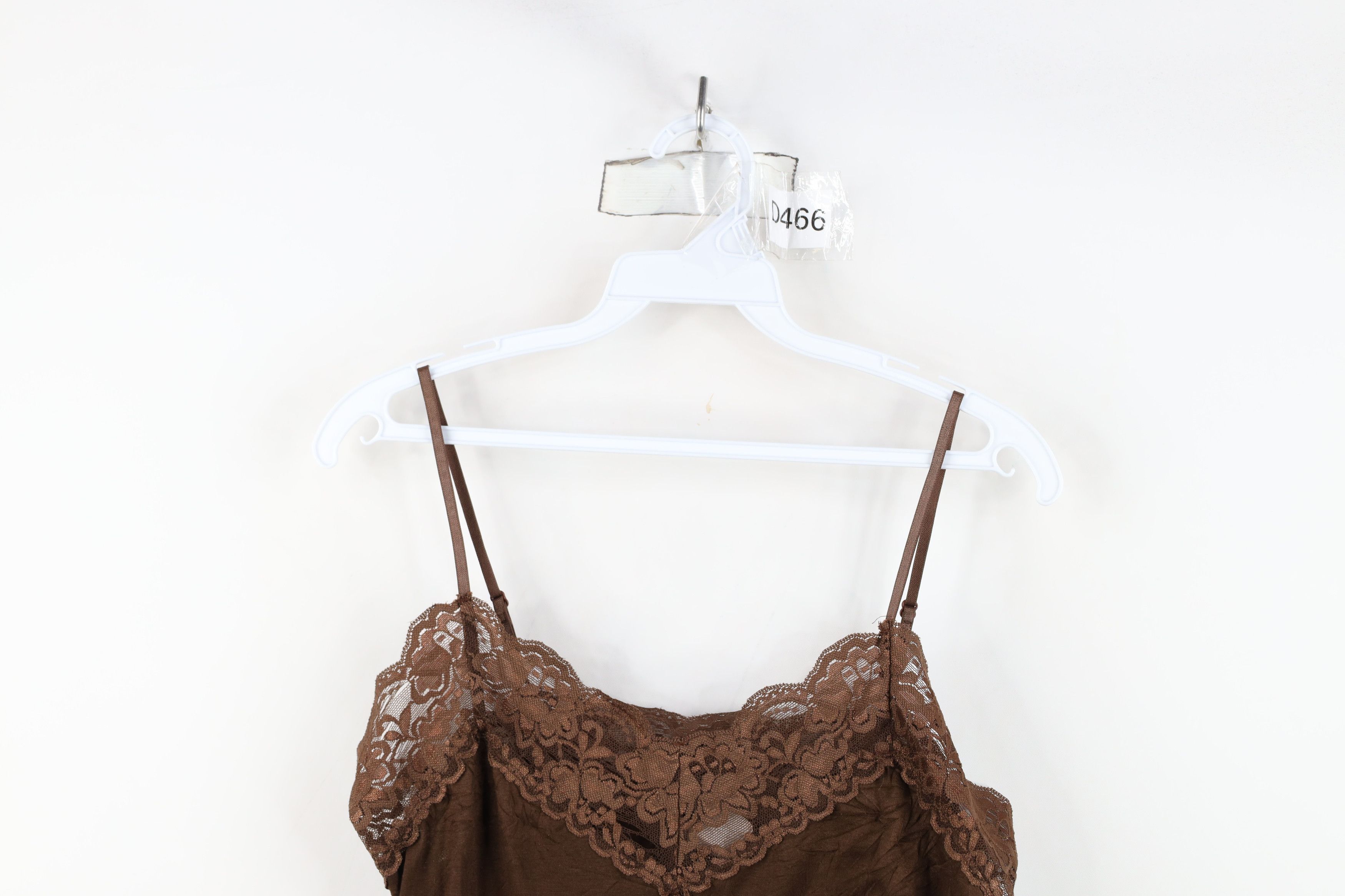 Vintage Vintage 90s Y2K Babydoll Fairy Lace Cropped Tank Top USA Size L / US 10 / IT 46 - 2 Thumbnail