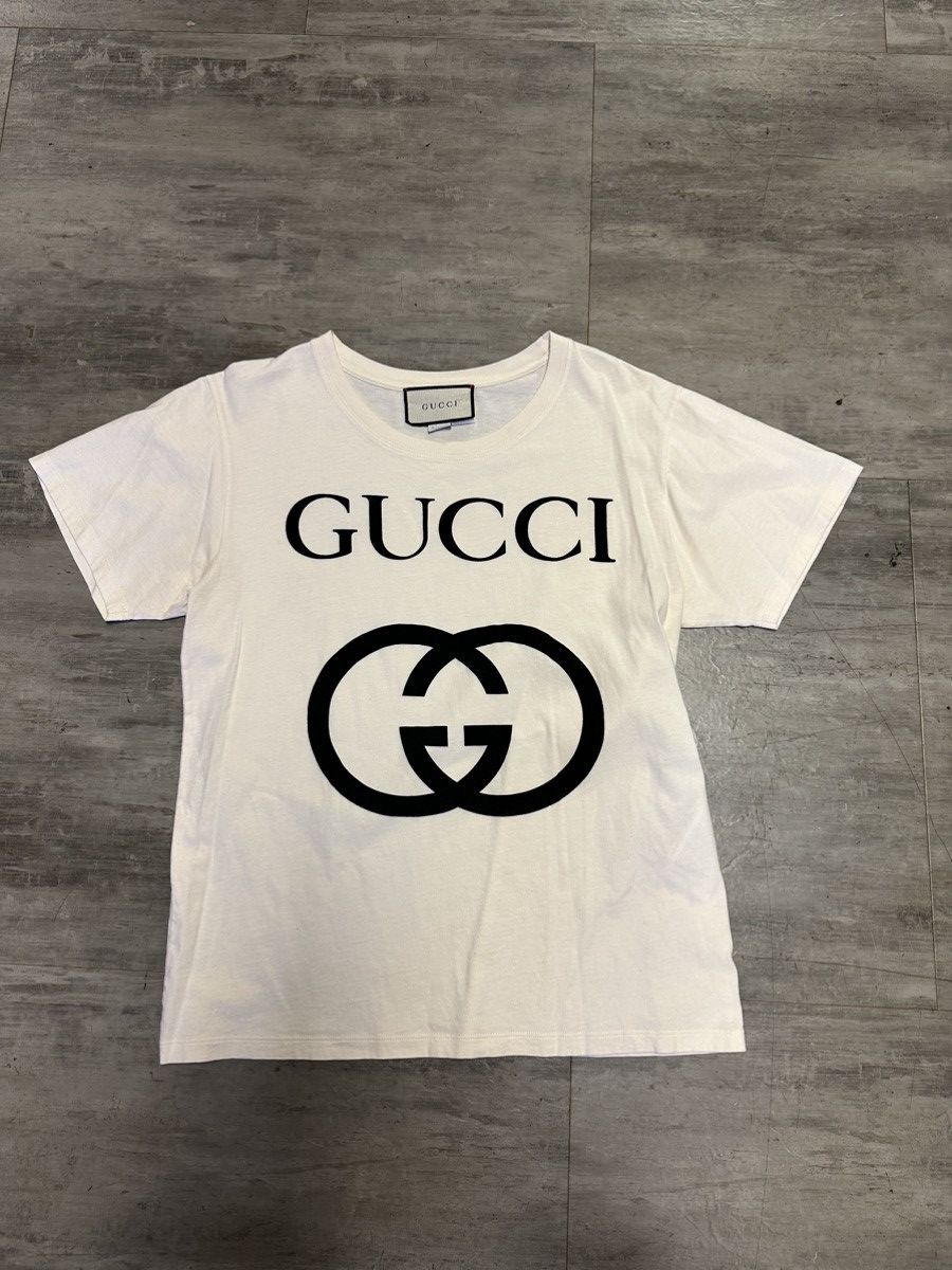 image of Gucci T Shirt Xs Fits Small Pre Owned in White, Men's