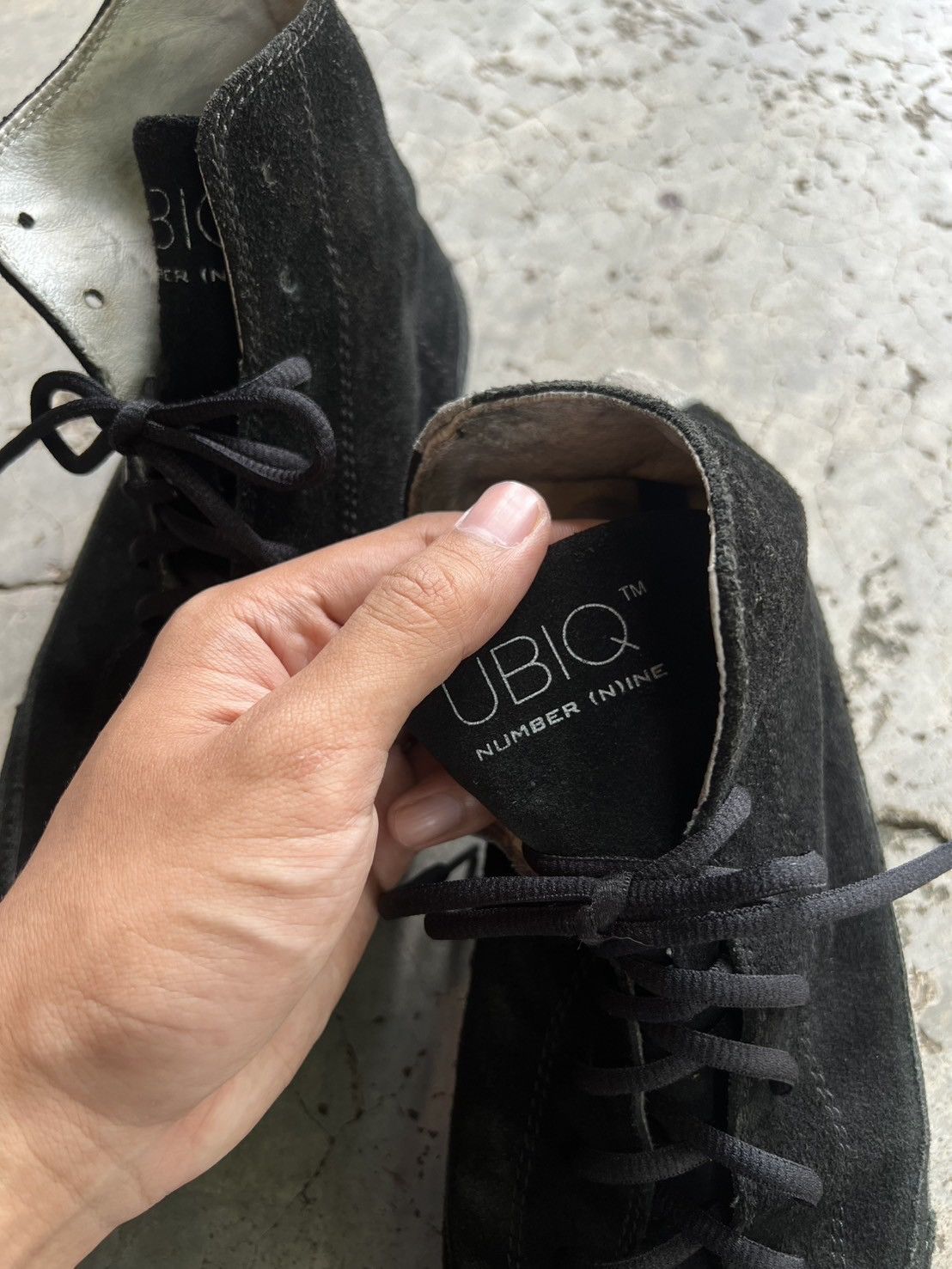 Number (N)ine AW13 NUMBER (N)INE X UBIQ HIGH TOP SNEAKERS Size US 10 / EU 43 - 9 Thumbnail