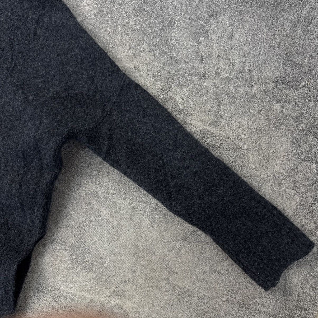Allsaints AllSaints Charcoal High Neck Sweater Avantgarde Asymmetrical Size M / US 6-8 / IT 42-44 - 6 Thumbnail