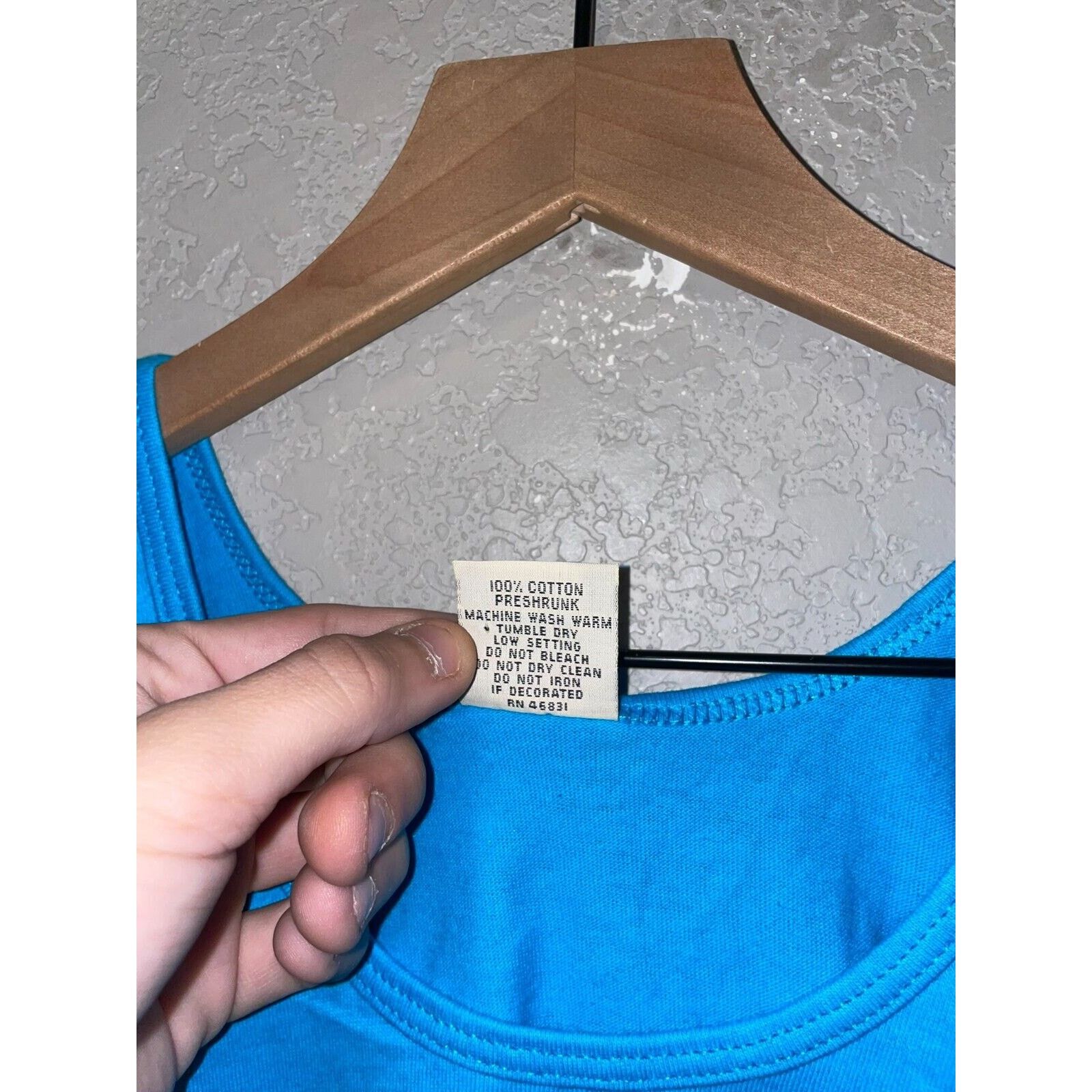 Signal Sport Vintage Blue Blank Tank Sleeveless Shirt Tee Top VTG 90s L Size US L / EU 52-54 / 3 - 5 Thumbnail