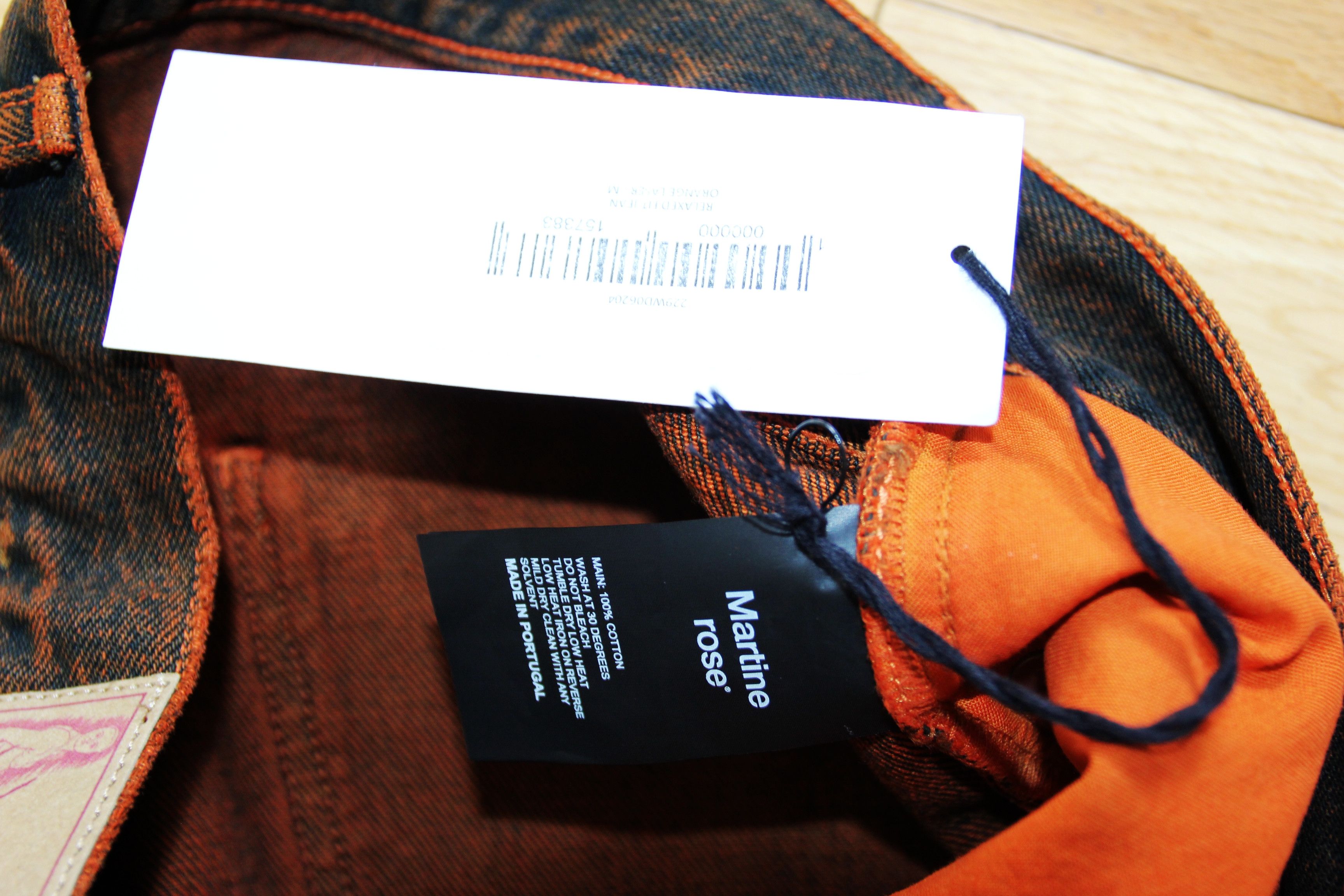 Martine Rose BNWT SS25 MARTINE ROSE ORANGE LASER RELAXED FIT JEANS M Size US 32 / EU 48 - 8 Thumbnail