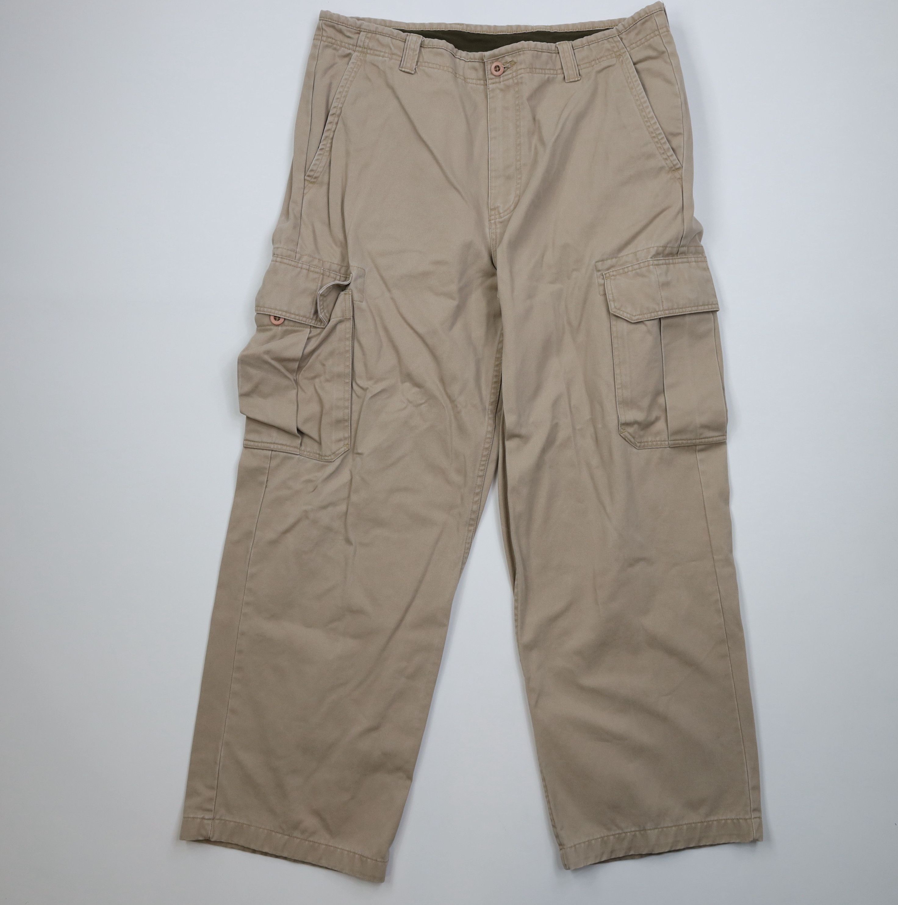 Gap Vintage Y2K 2004 Gap Baggy Heavy Wide Leg Cargo Pants Beige Size US 38 / EU 54 - 1 Thumbnail