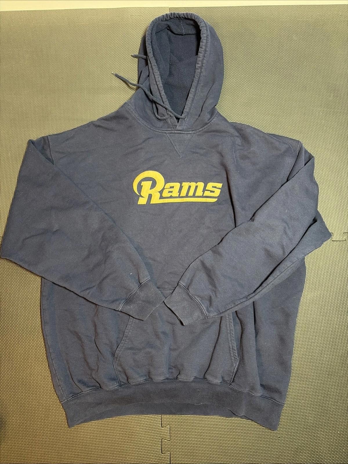 NFL NFL Team Apparel St. Louis LA Rams Navy Blue Gold Hoodie XL Size US XL / EU 56 / 4 - 1 Thumbnail
