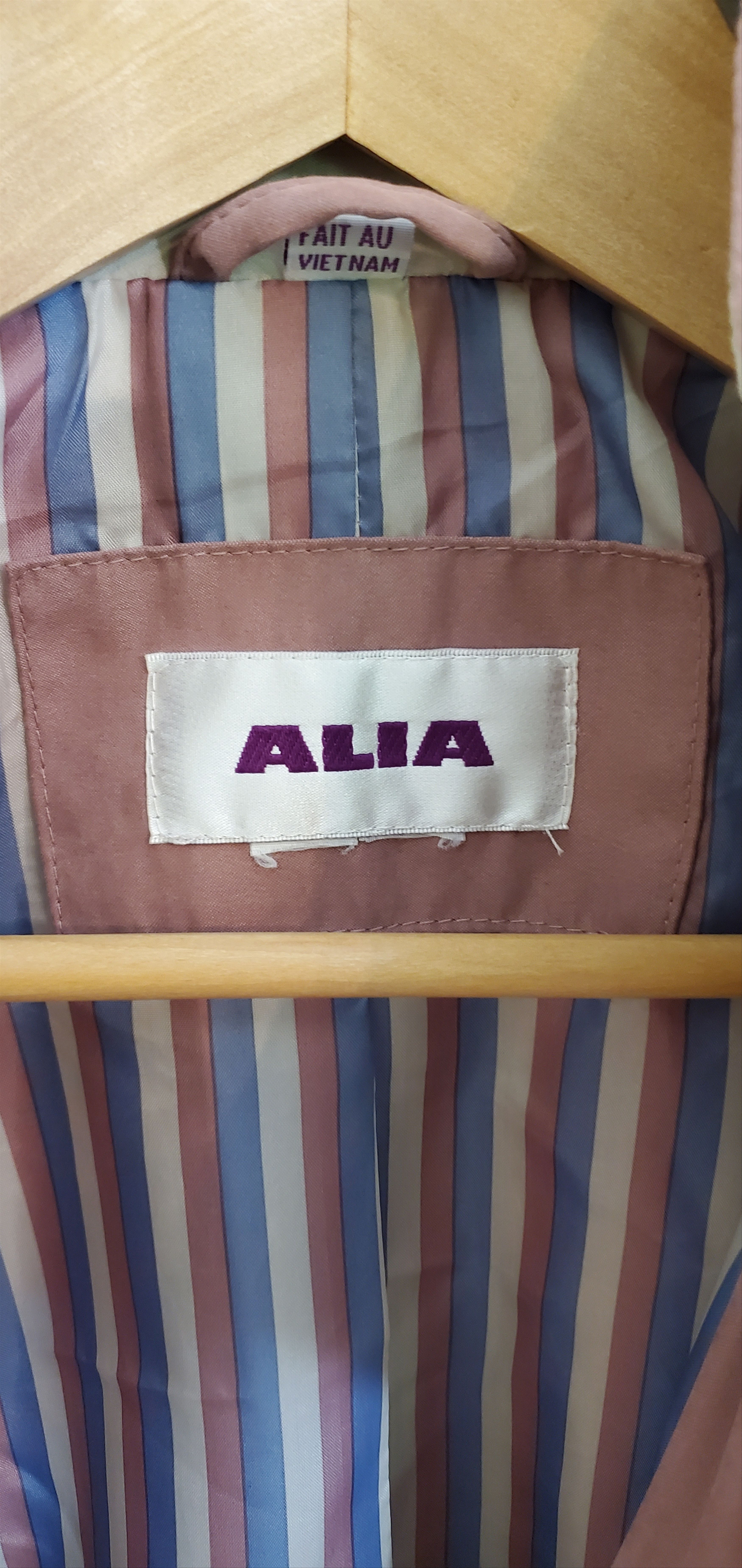 Vintage Vintage ALIA Pink Coat Lined Inside Shoulder Flap Style Size M / US 6-8 / IT 42-44 - 8 Thumbnail