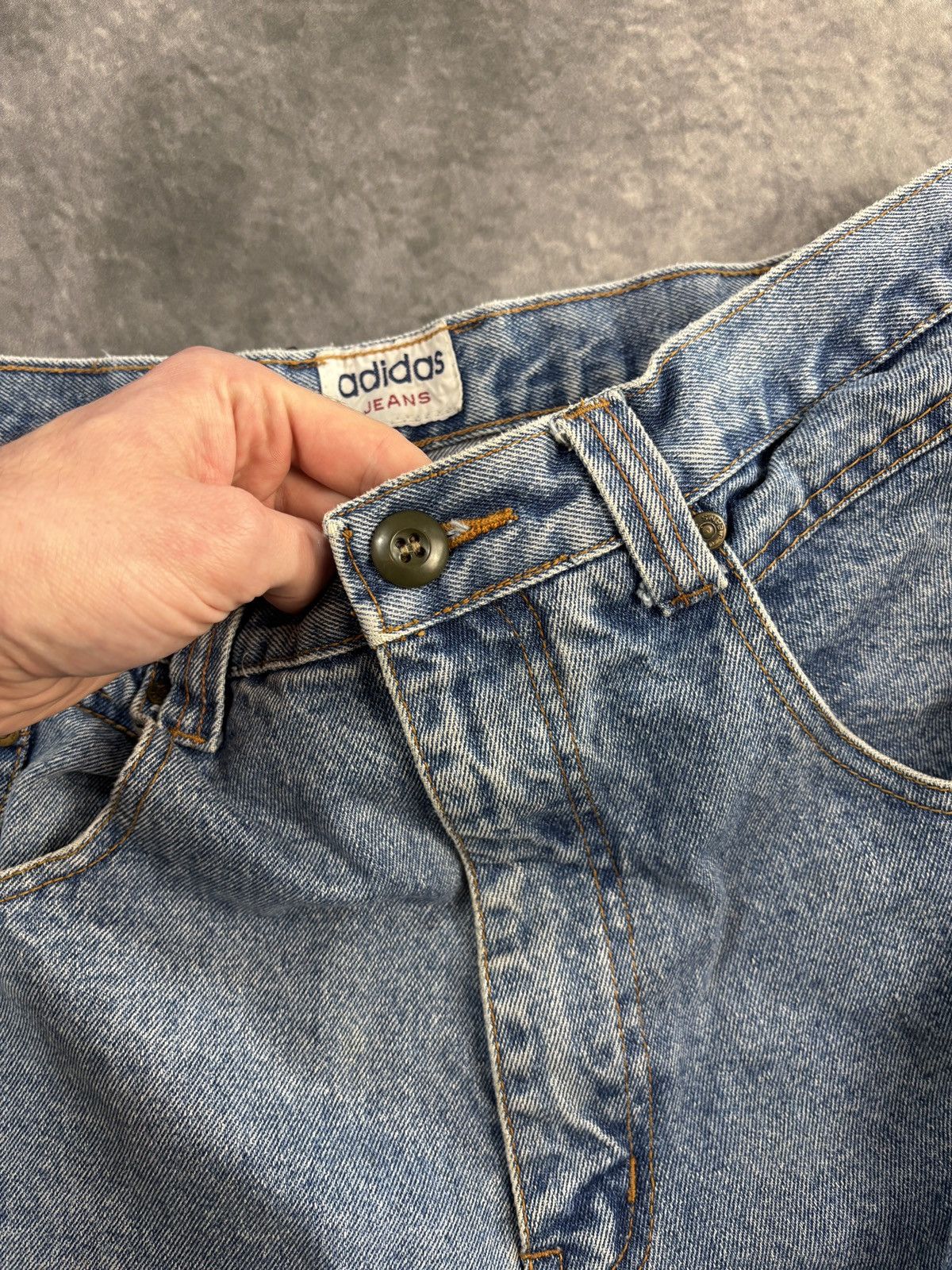 Adidas Vintage Adidas Jeans Shorts 90s Jorts Denim Baggy Loose Long Size US 32 / EU 48 - 13 Thumbnail