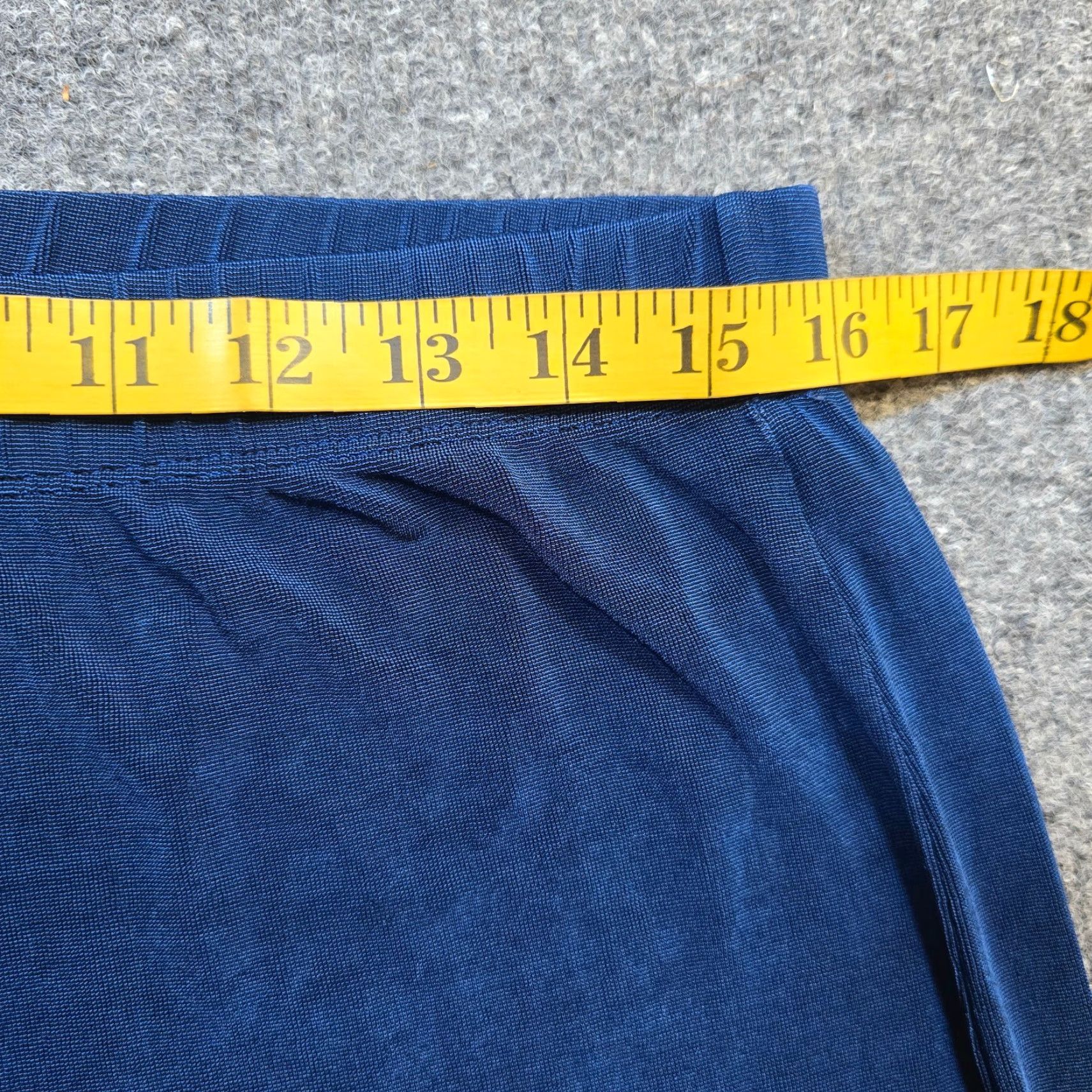Vintage Chicos Pants Womens Large Blue Stretch Tapered Pull On Career Dress Pants Size 24" / US 00 / IT 34 - 5 Thumbnail