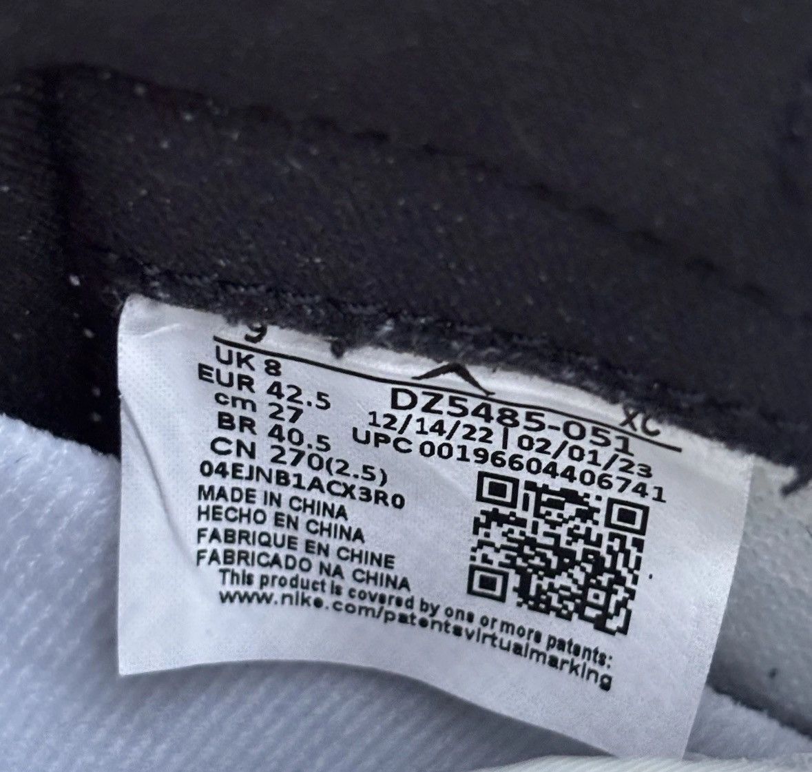 Jordan Brand Size 9 - Jordan 1 OG High Washed Black gently Worn OG All Size US 9 / EU 42 - 4 Thumbnail