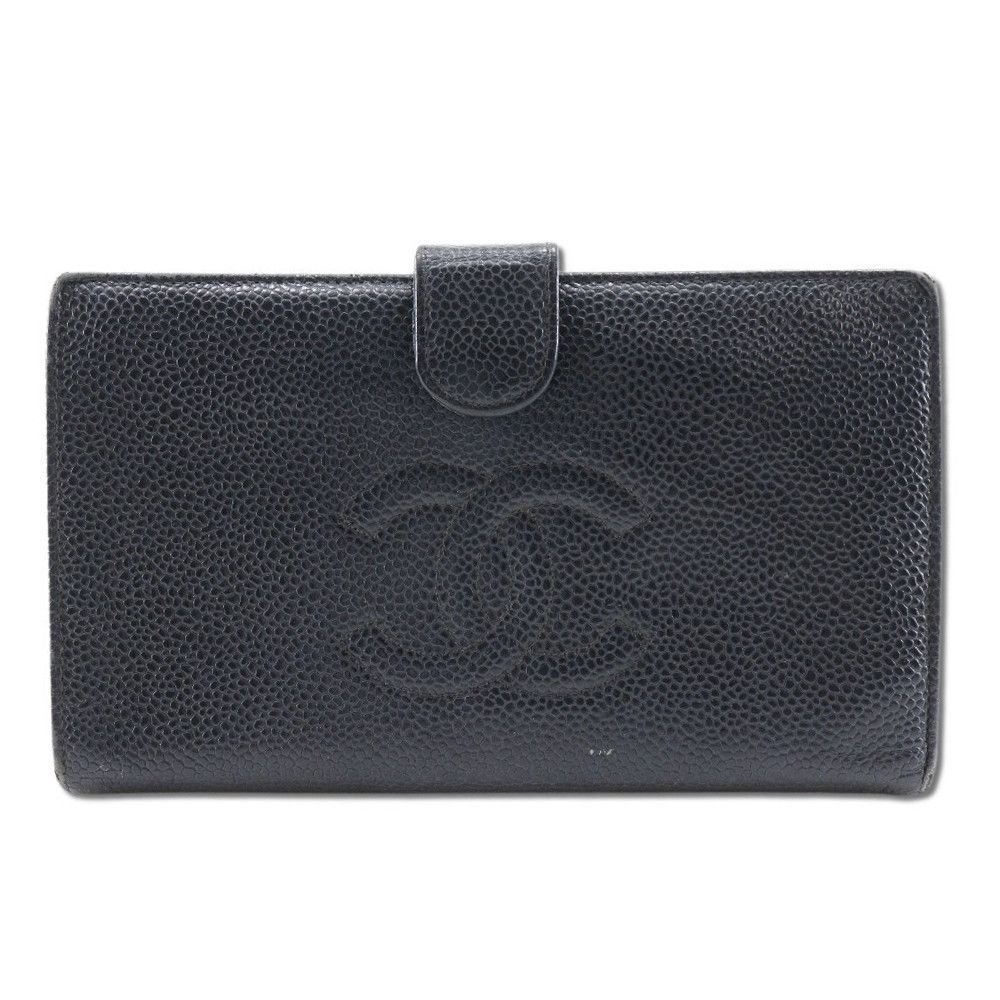 Chanel Chanel Chanel Long Wallet Caviar Wallet Leather Long Wallet DUTY FREE for USA Size ONE SIZE - 1 Thumbnail