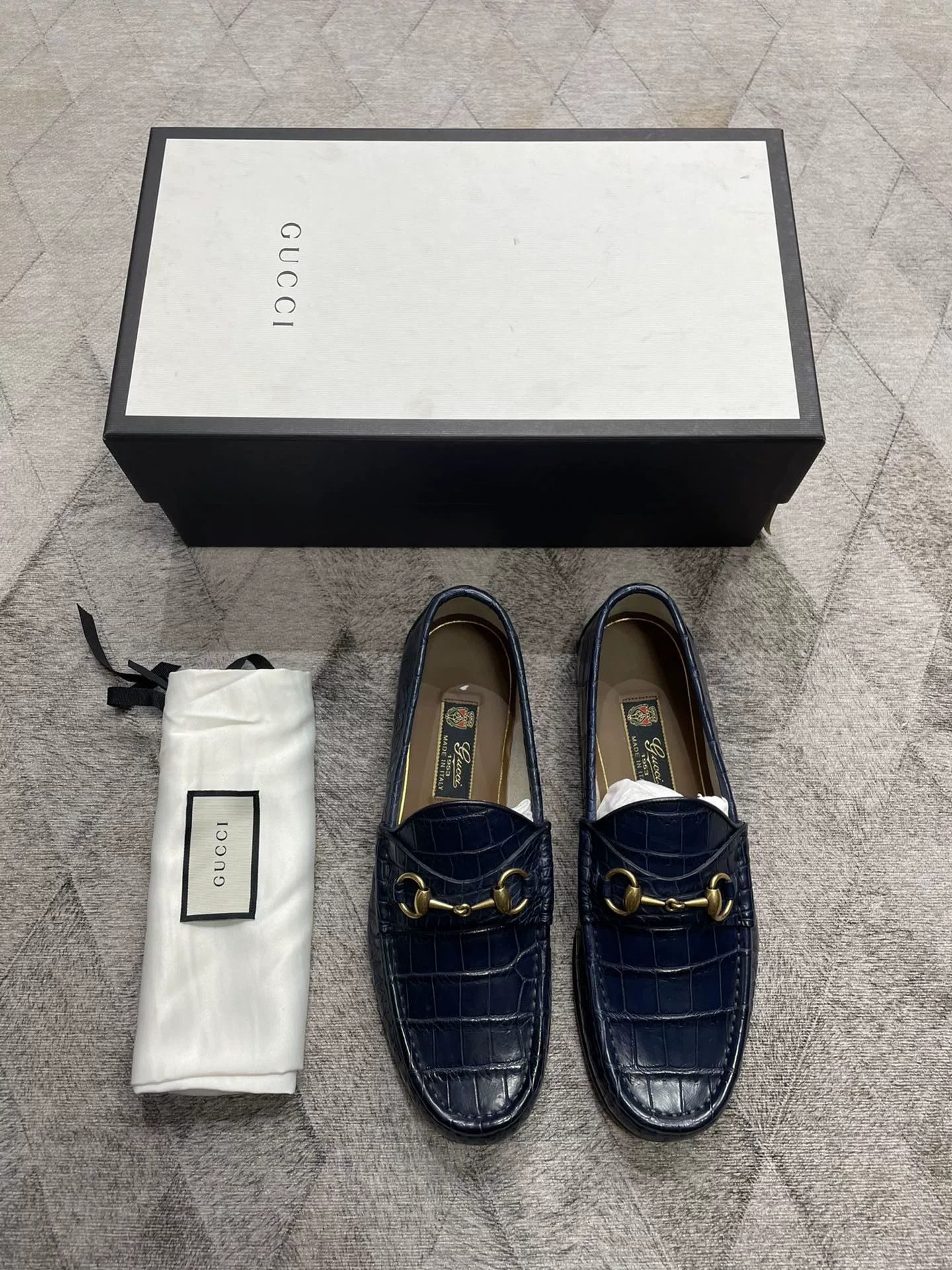 Gucci Gucci Crocodile Leather Loafers Size US 8.5 / EU 41-42 - 1 Thumbnail