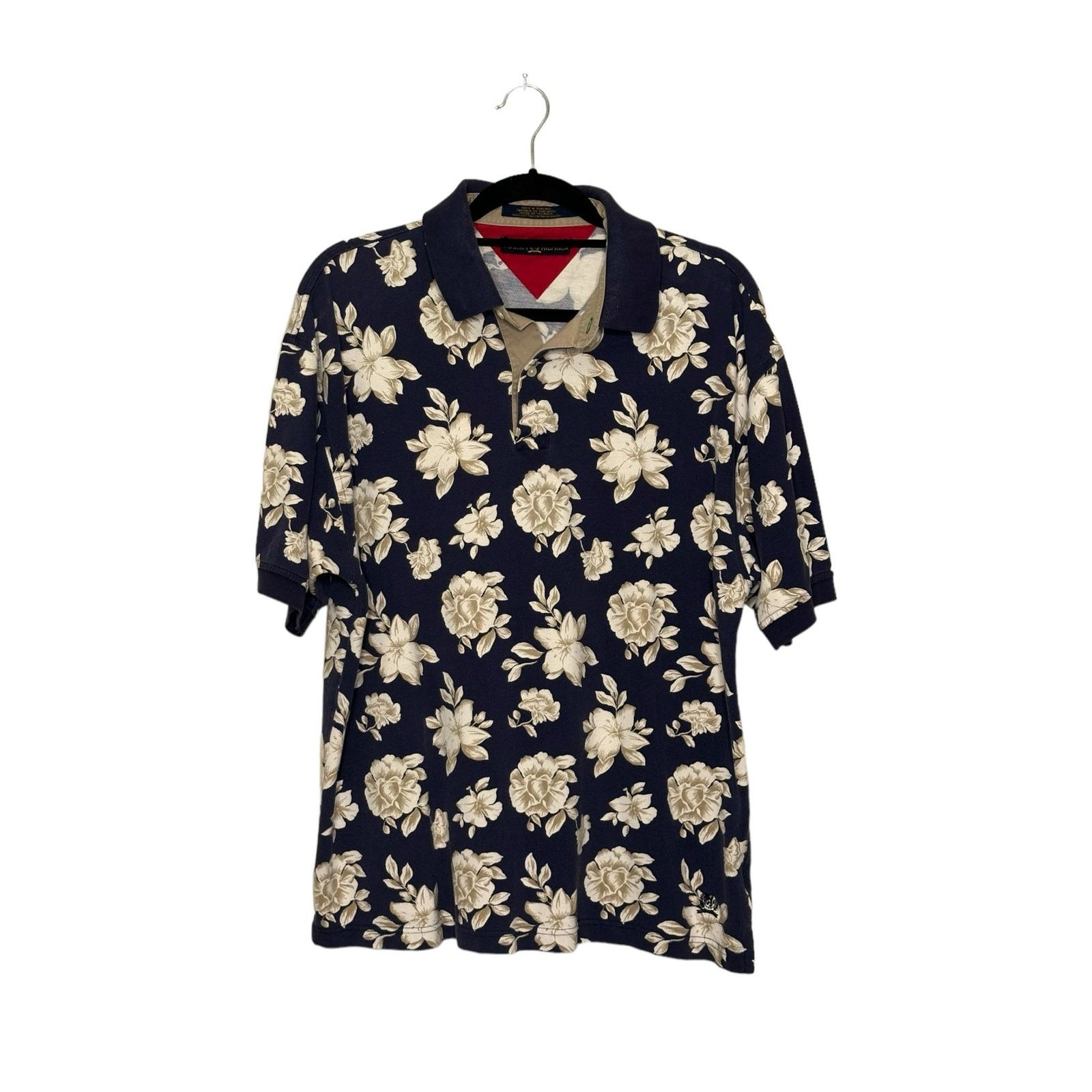 Tommy Hilfiger Tommy Hilfiger vintage floral polo shirt size Large Size US L / EU 52-54 / 3 - 8 Thumbnail