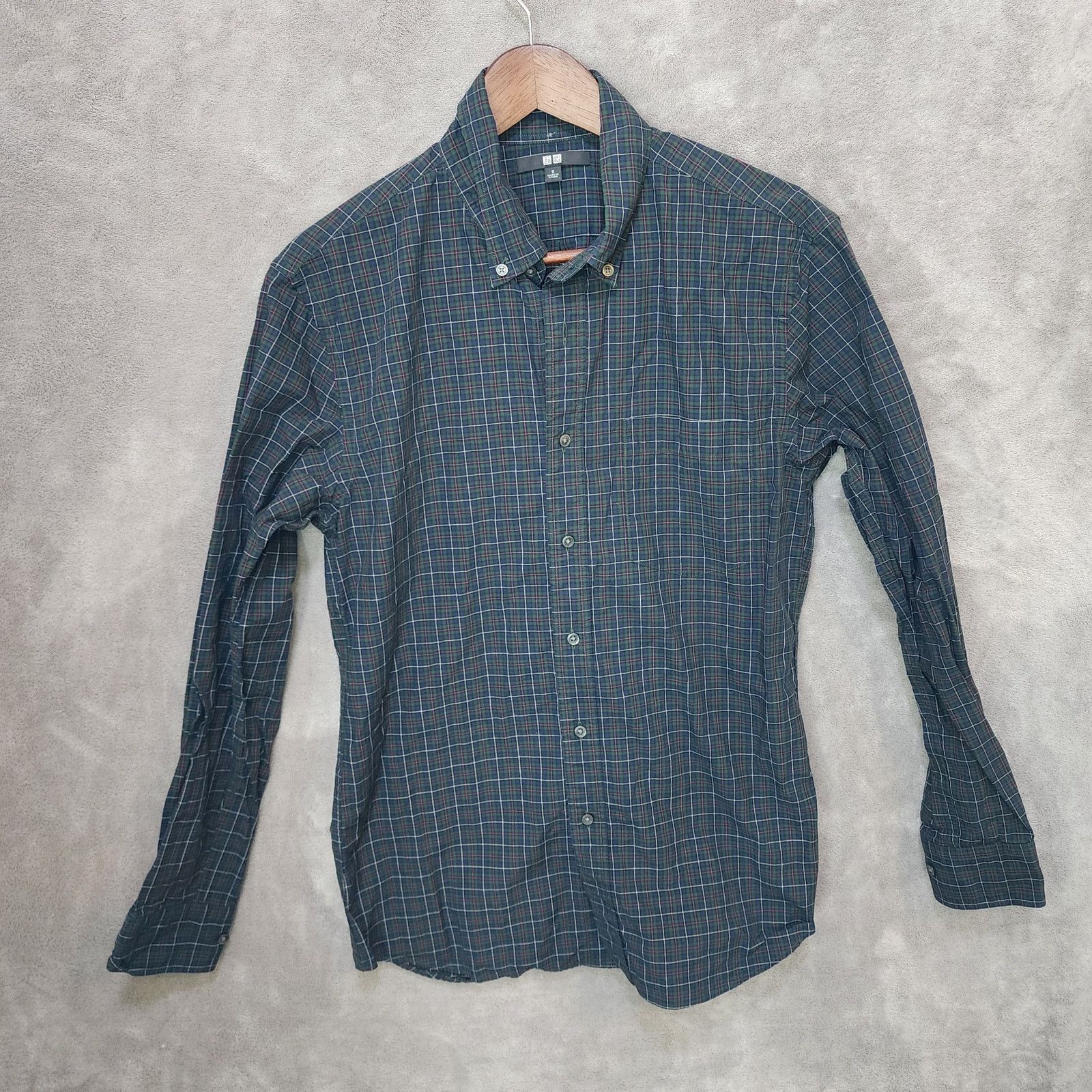Uniqlo Uniqlo Men's Small Plaid Long Sleeve Shirt Size US S / EU 44-46 / 1 - 1 Thumbnail