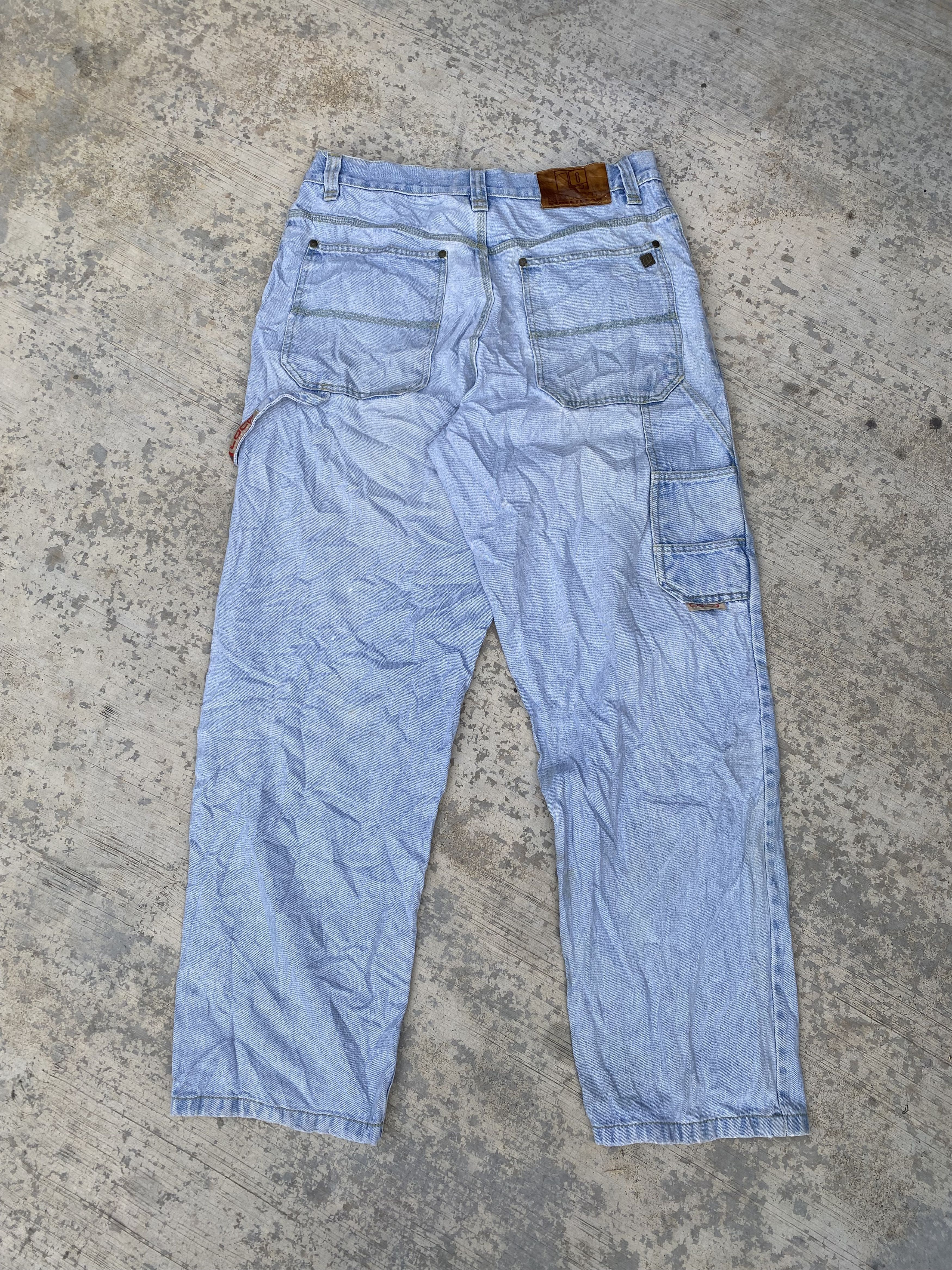 Vintage Vintage Y2K Loco streetgear baggy carpenter denim Size US 35 - 2 Thumbnail