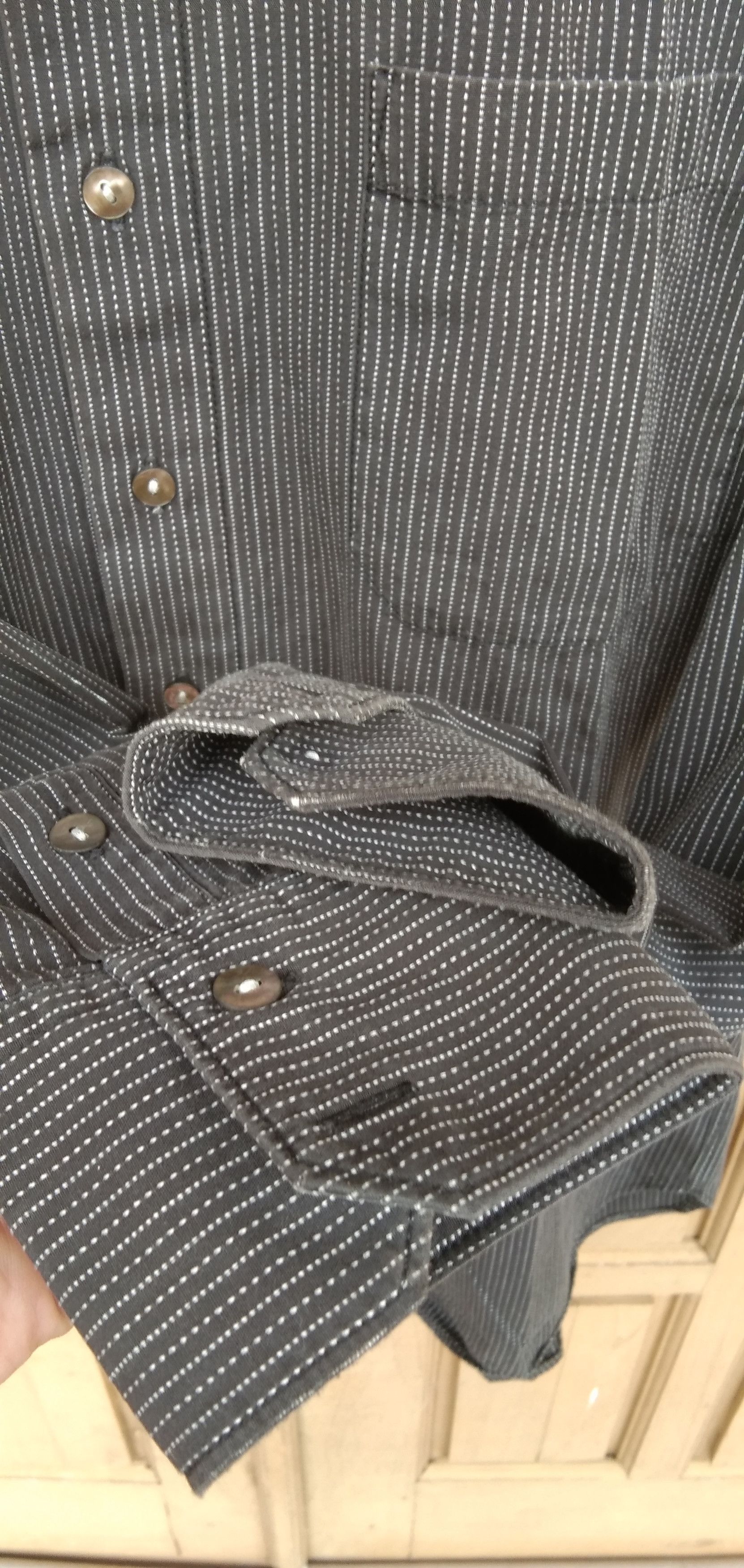 Designer × Japanese Brand × Jean Paul Gaultier Jpg home stripe black button up shirt Size US M / EU 48-50 / 2 - 3 Thumbnail