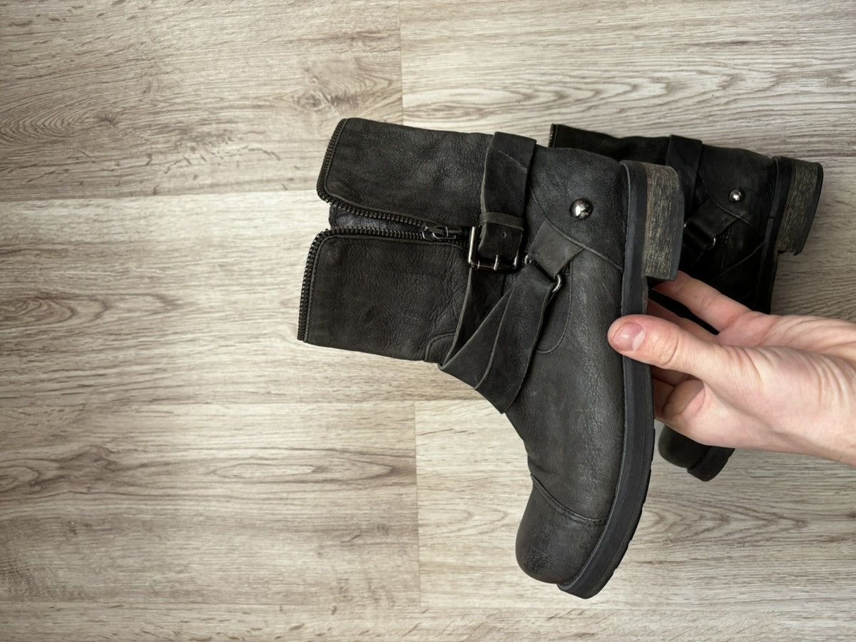 Other Italian Leather Zip Biker Boots – Made in Italy – EU 37 Size US 7 / IT 37 - 20 Thumbnail