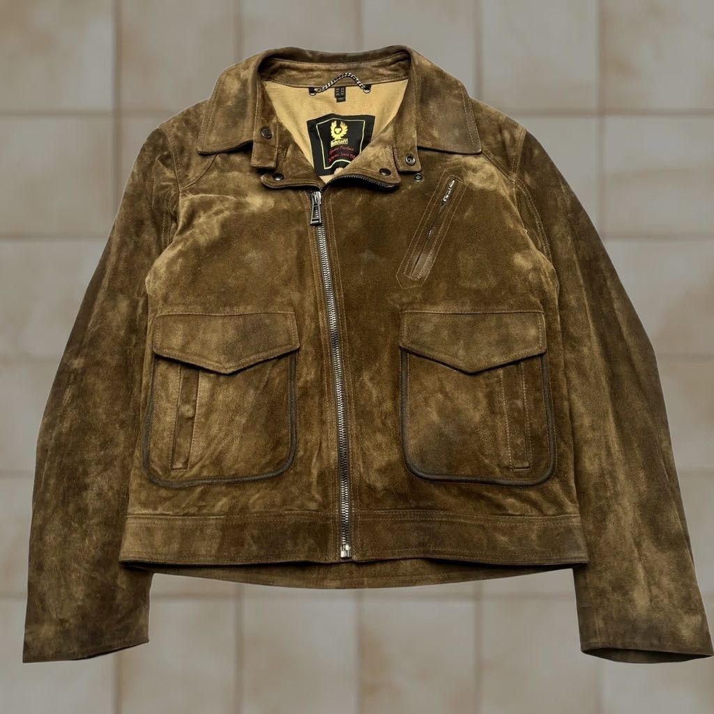 Belstaff Belstaff Charlie Suede Biker Jacket Men's 42 ASO Chris Evans Ghosted RARE Brown Size US XS / EU 42 / 0 - 1 Thumbnail