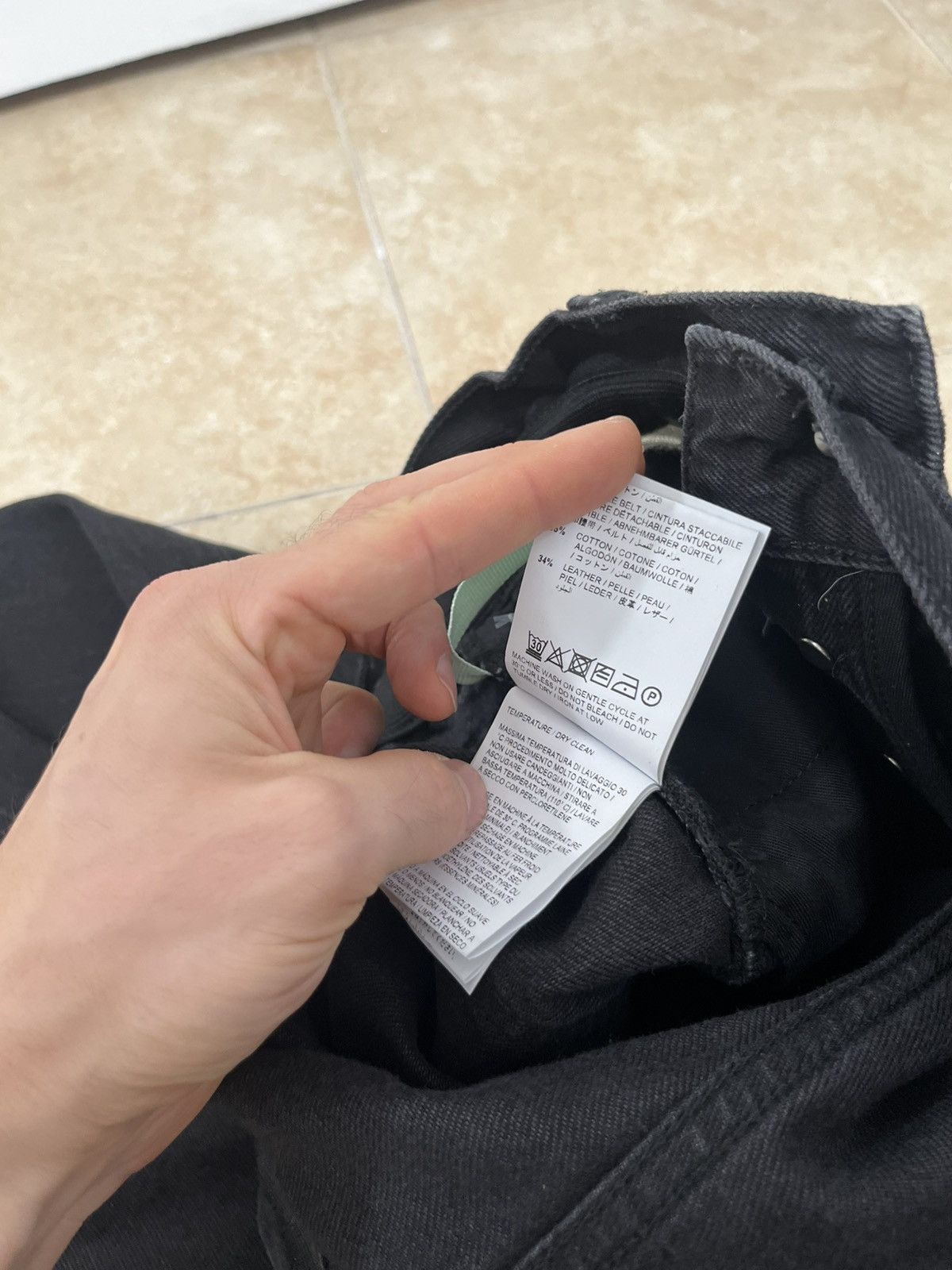 Off-White Off-White denim Virgil Abloh jeans black 31 size mens Size US 31 - 8 Thumbnail