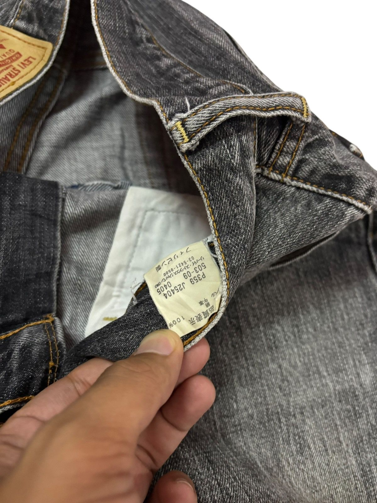 Levi's Vtg 90s Levis 503 Distressed Jeans Size US 30 / EU 46 - 8 Thumbnail