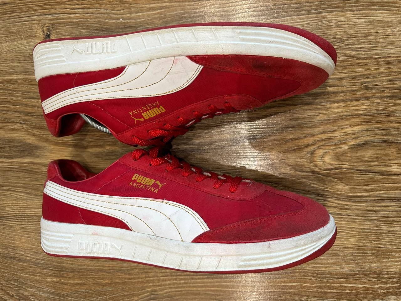 Puma Puma Red Argentina Kenny Daglish Part Suede Low Trainers Size US 10 / EU 43 - 12 Thumbnail