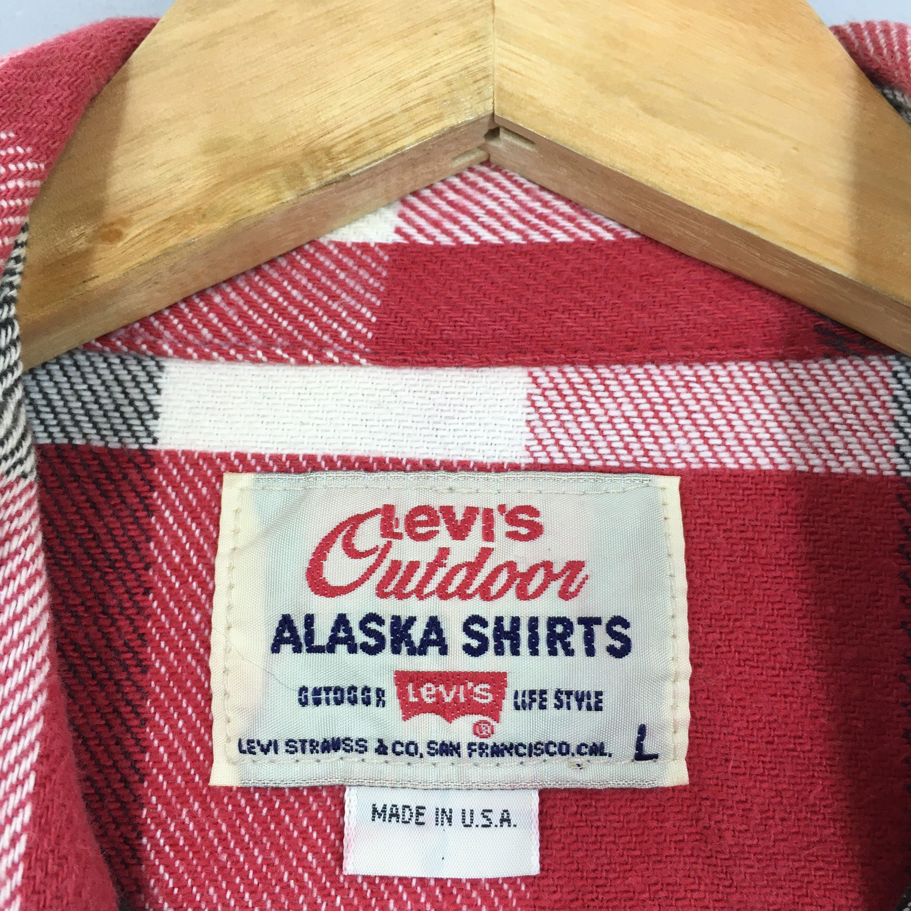 Levi's × Levi's Vintage Clothing × Vintage Vintage Levi's Alaska Checkered Flannel Shirt Large Size US L / EU 52-54 / 3 - 6 Thumbnail