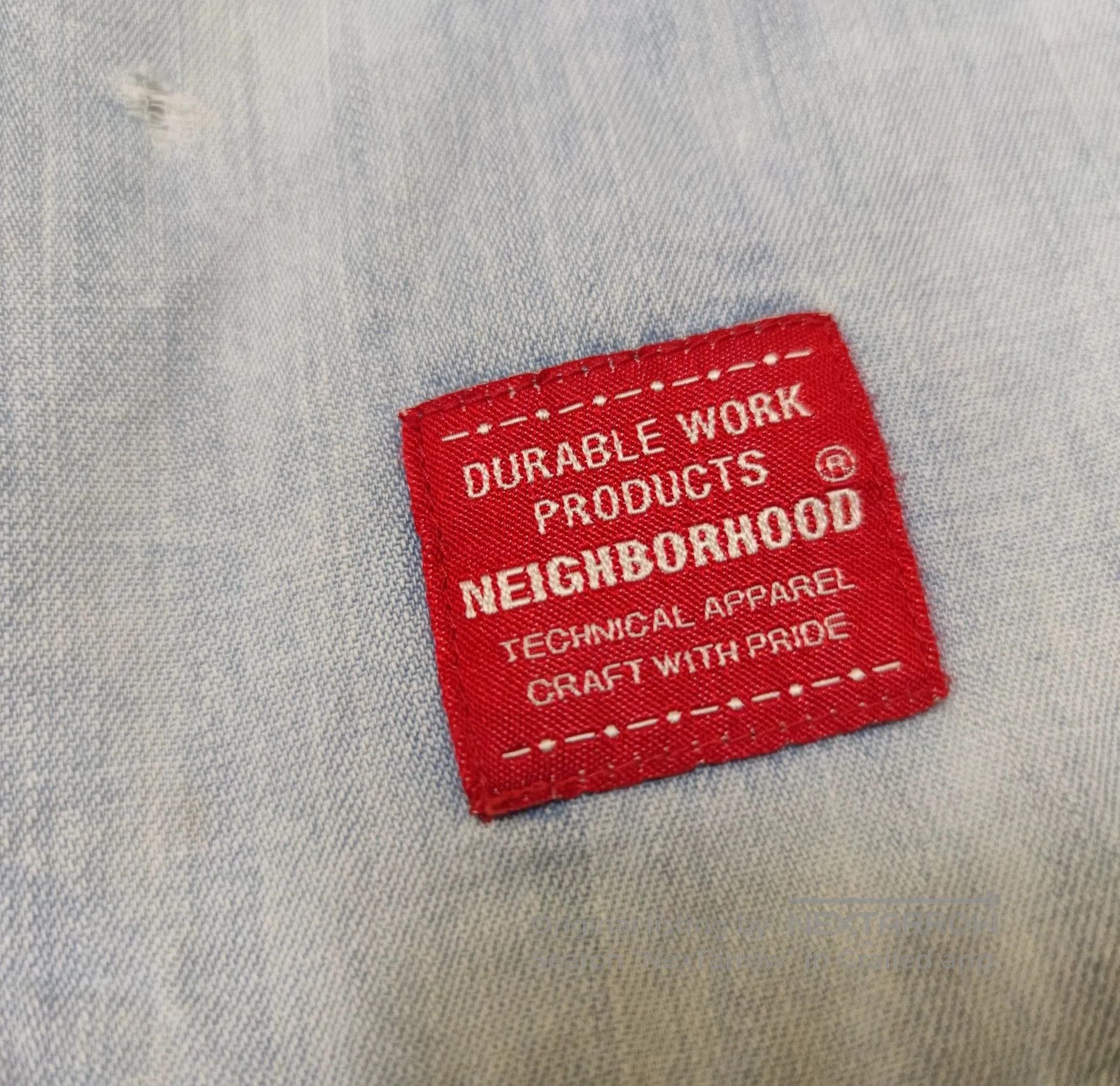 Neighborhood Neighborhood Vintage Denim Shirt for Men. Size US M / EU 48-50 / 2 - 9 Thumbnail