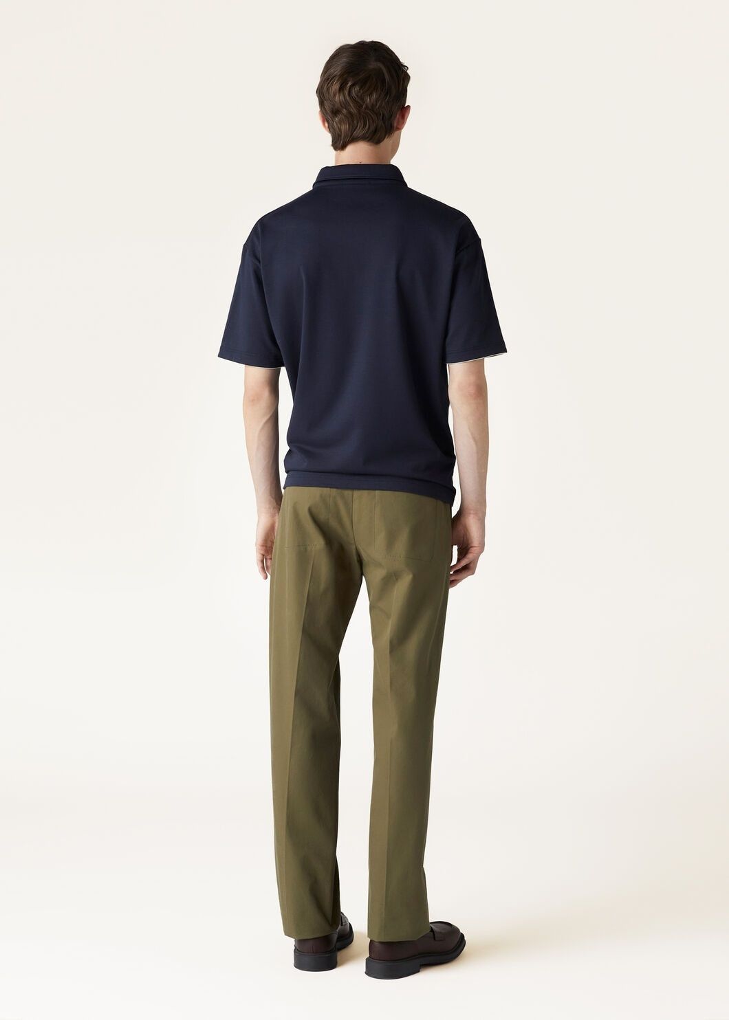 Loro Piana o1w1db10125 FAN8036 Assabu Polo Shirt in Navy Blue Size US L / EU 52-54 / 3 - 5 Thumbnail