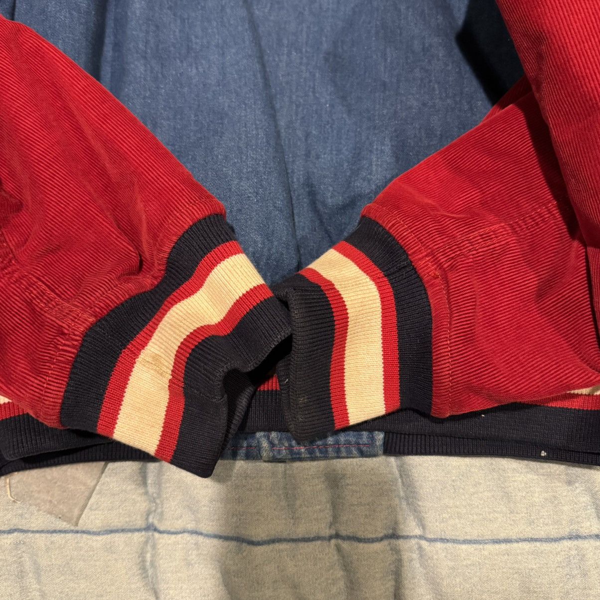 Gucci Gucci Band Denim Varsity Jacket Size US L / EU 52-54 / 3 - 6 Thumbnail